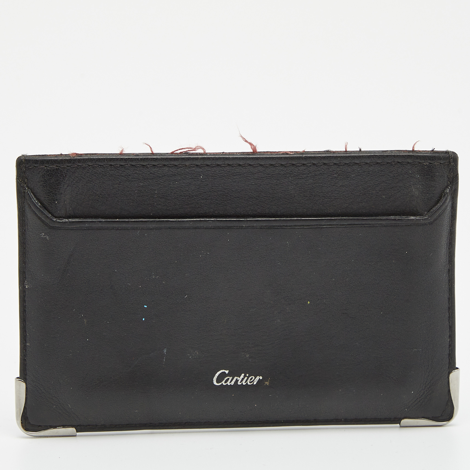 Cartier Black Leather Must De Cartier Cardholder