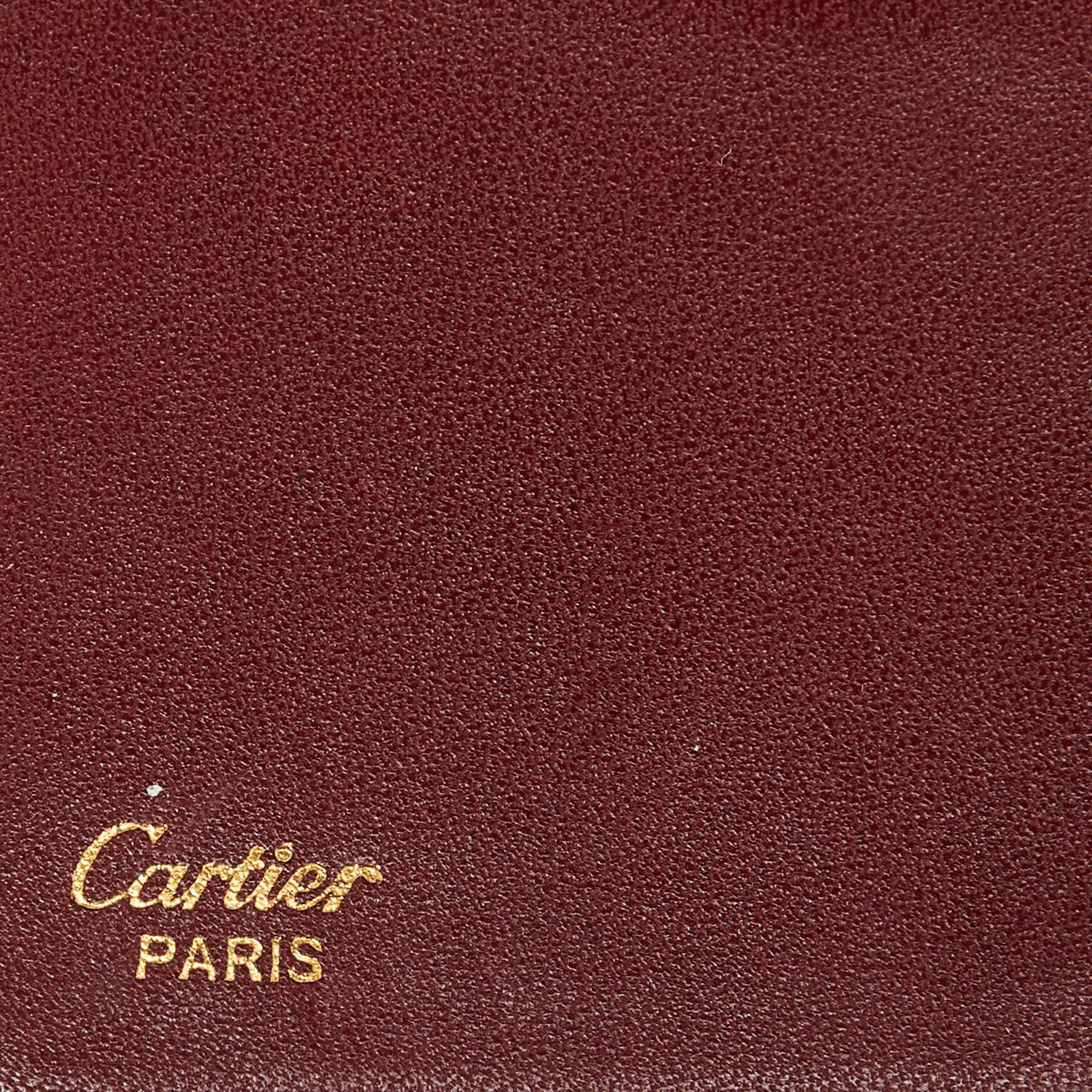 Cartier Burgundy Must De Cartier Long Wallet