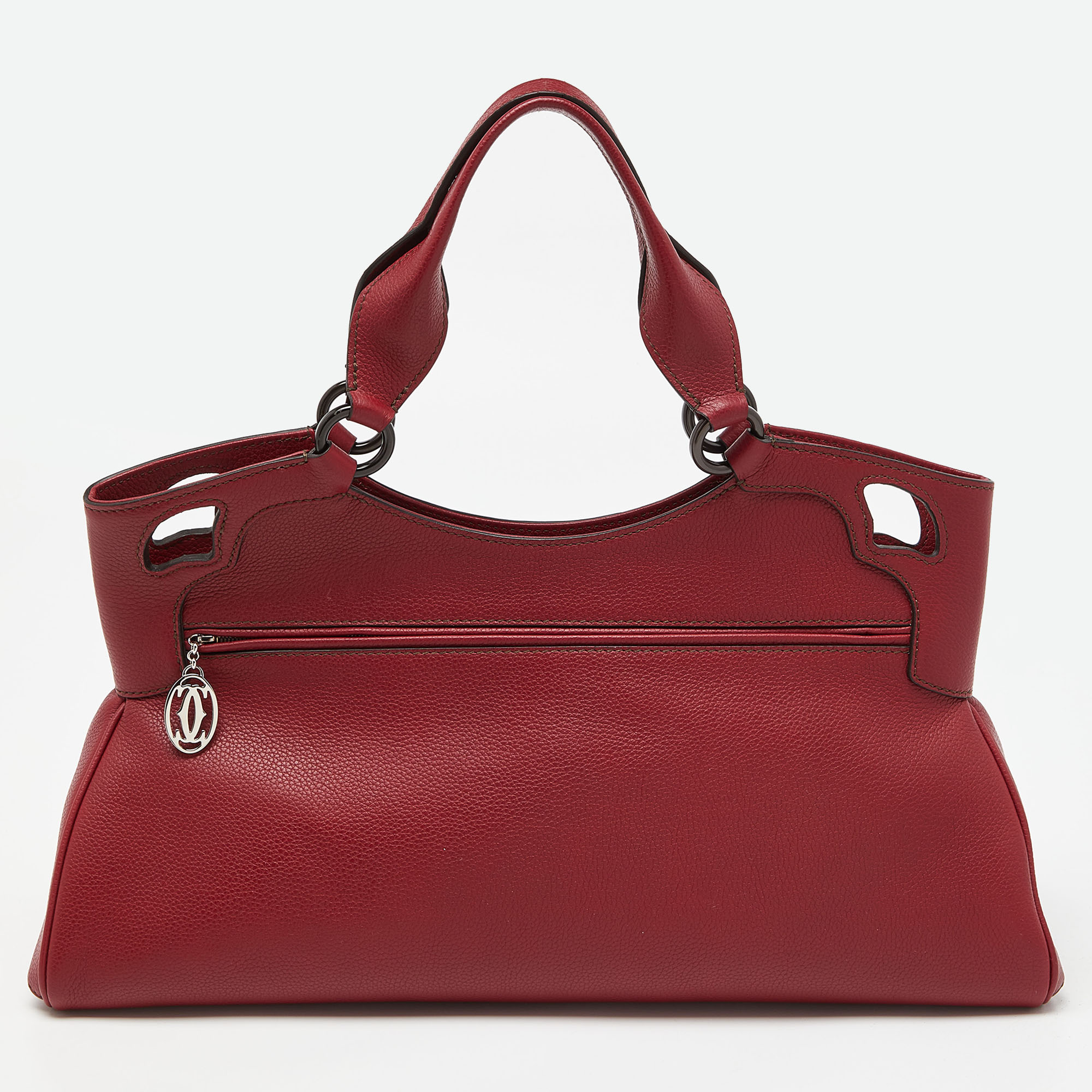 Cartier Red Leather Medium Marcello De Cartier Bag