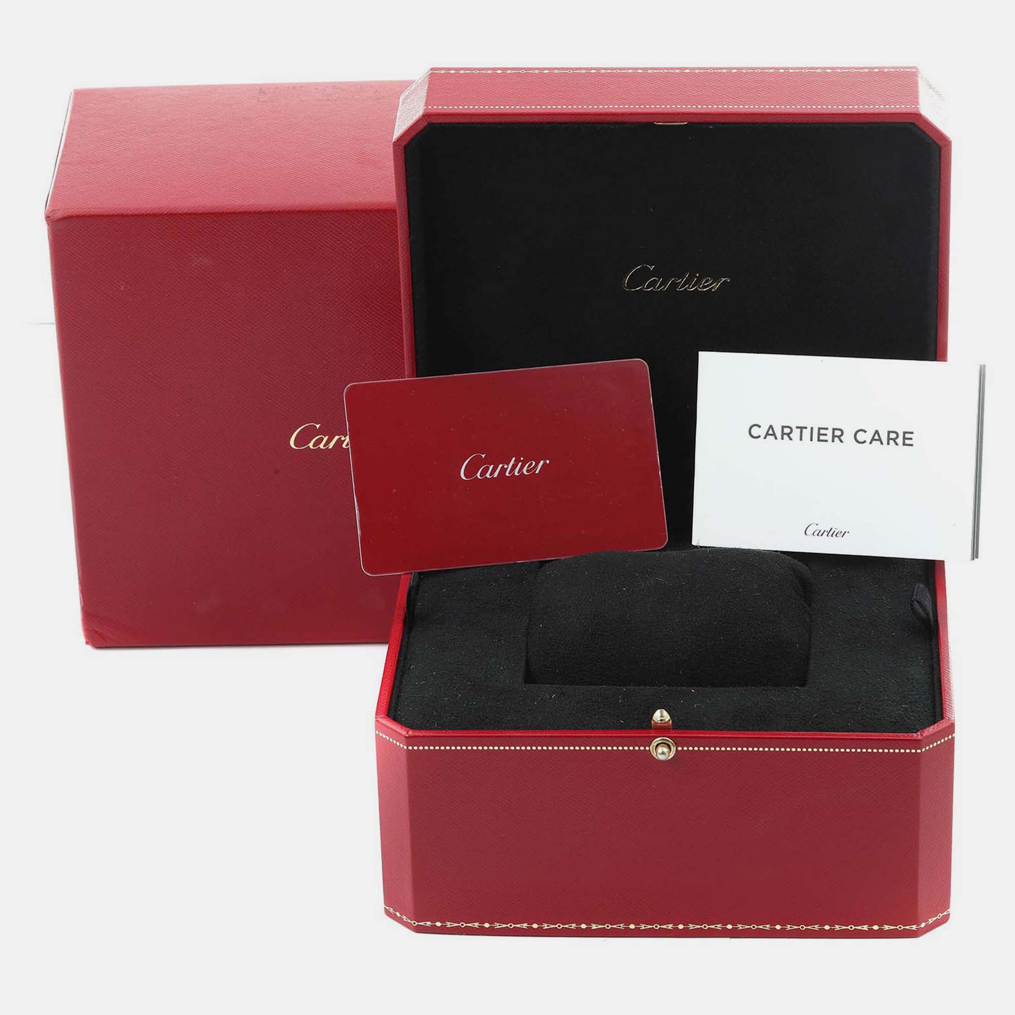 Cartier Panthere Medium Steel Diamond Bezel Ladies Watch 27.0 Mm