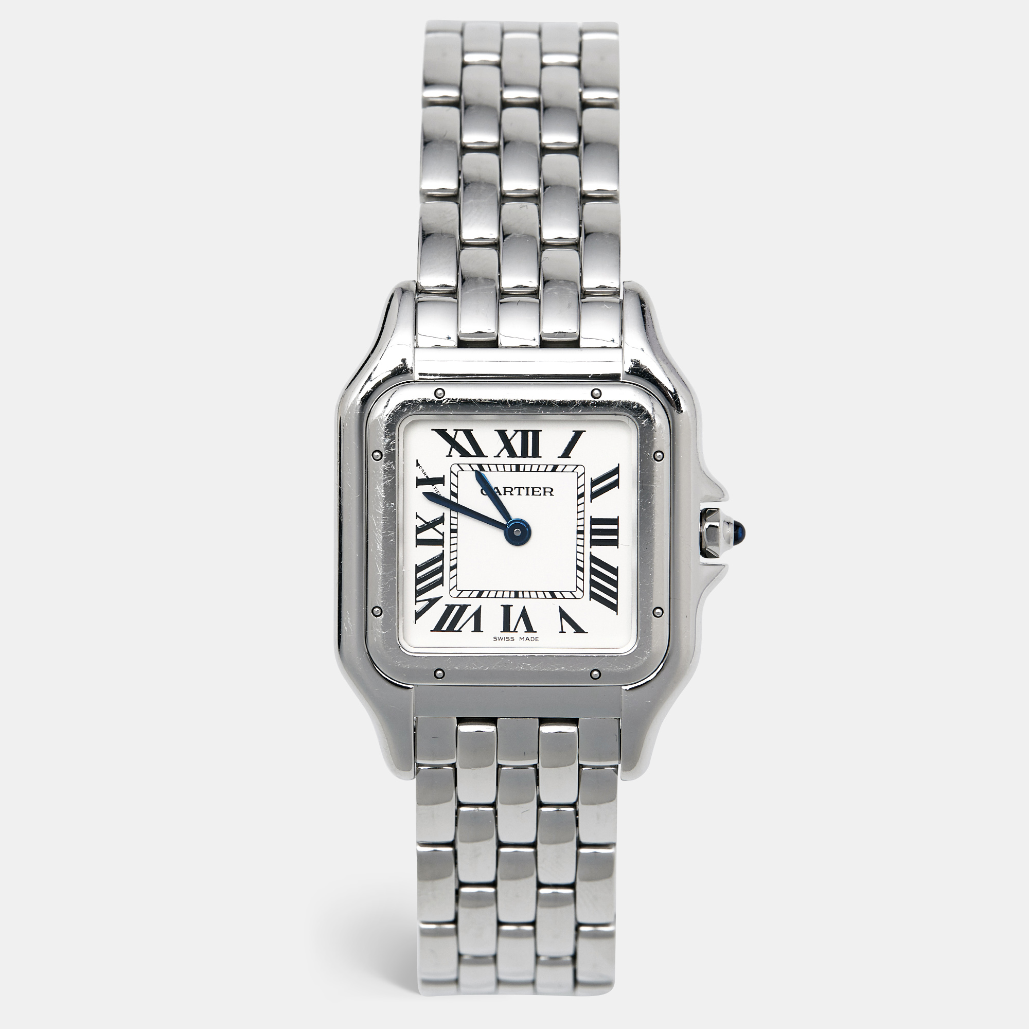 Cartier Silver Stainless Steel Panthere WSPN0007 Women's Wristwatch
Cartier Silver Stainless Steel Panthere WSPN0007 Women's Wristwatch