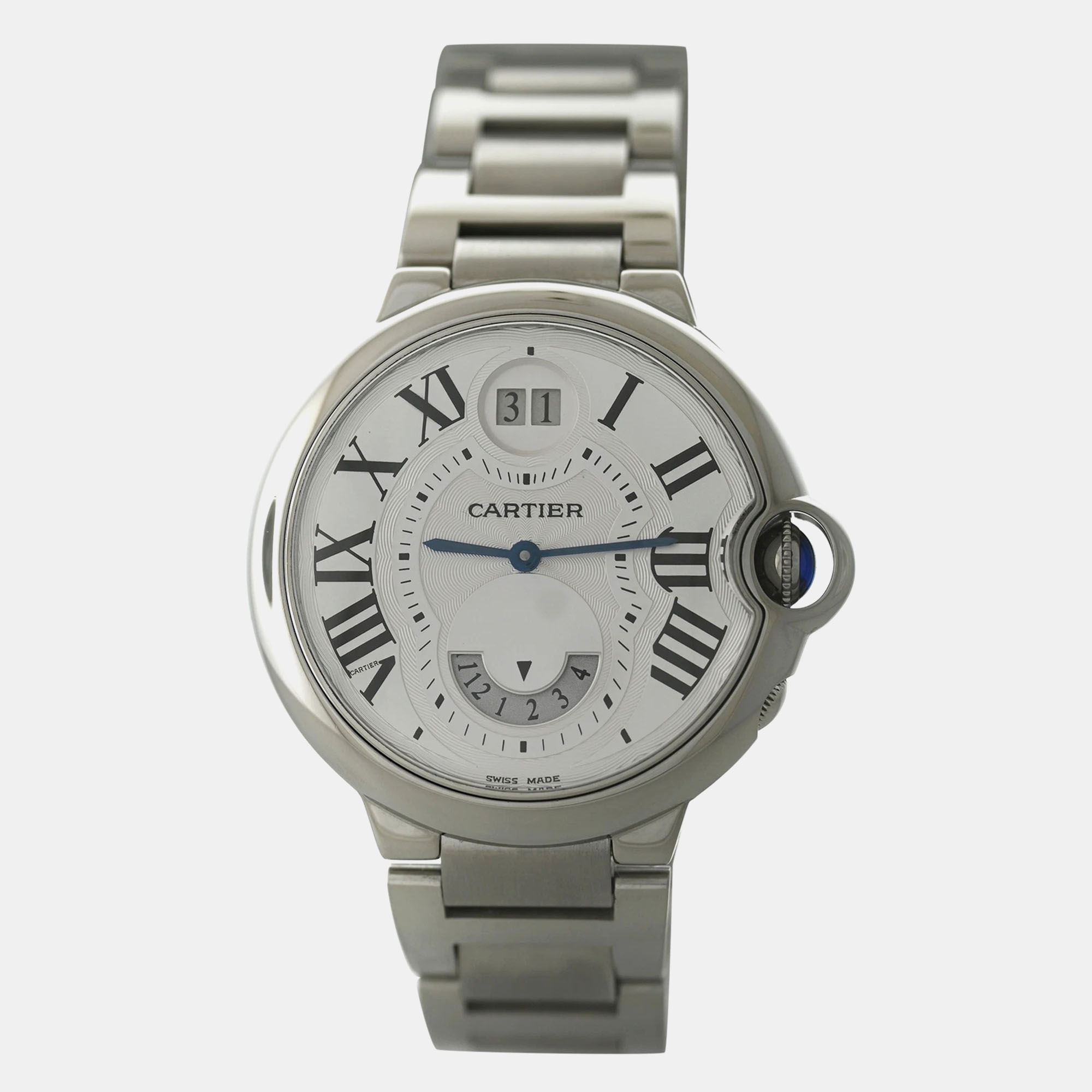 Cartier Silver Stainless Steel Ballon Bleu 3194 Quartz Women's Wristwatch 38.5 mm
Cartier Silver Stainless Steel Ballon Bleu 3194 Quartz Women's Wristwatch 38.5 mm