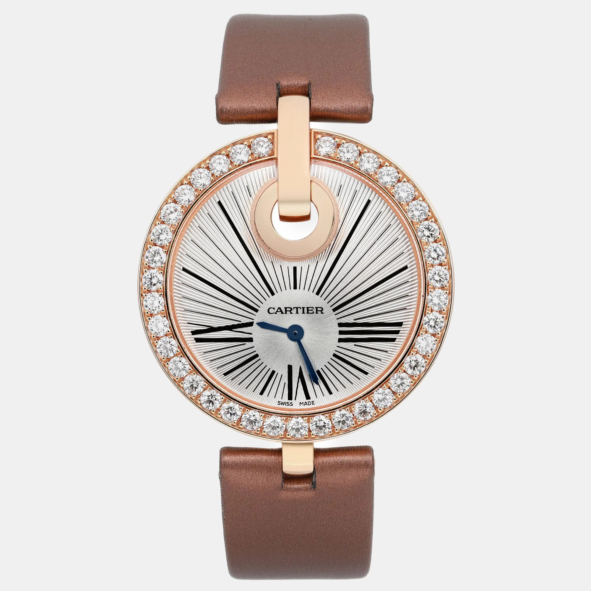Cartier Silver 18k Rose Gold Captive De Cartier WG600011 Quartz Women's Wristwatch 35 mm
Cartier Silver 18k Rose Gold Captive De Cartier WG600011 Quartz Women's Wristwatch 35 mm