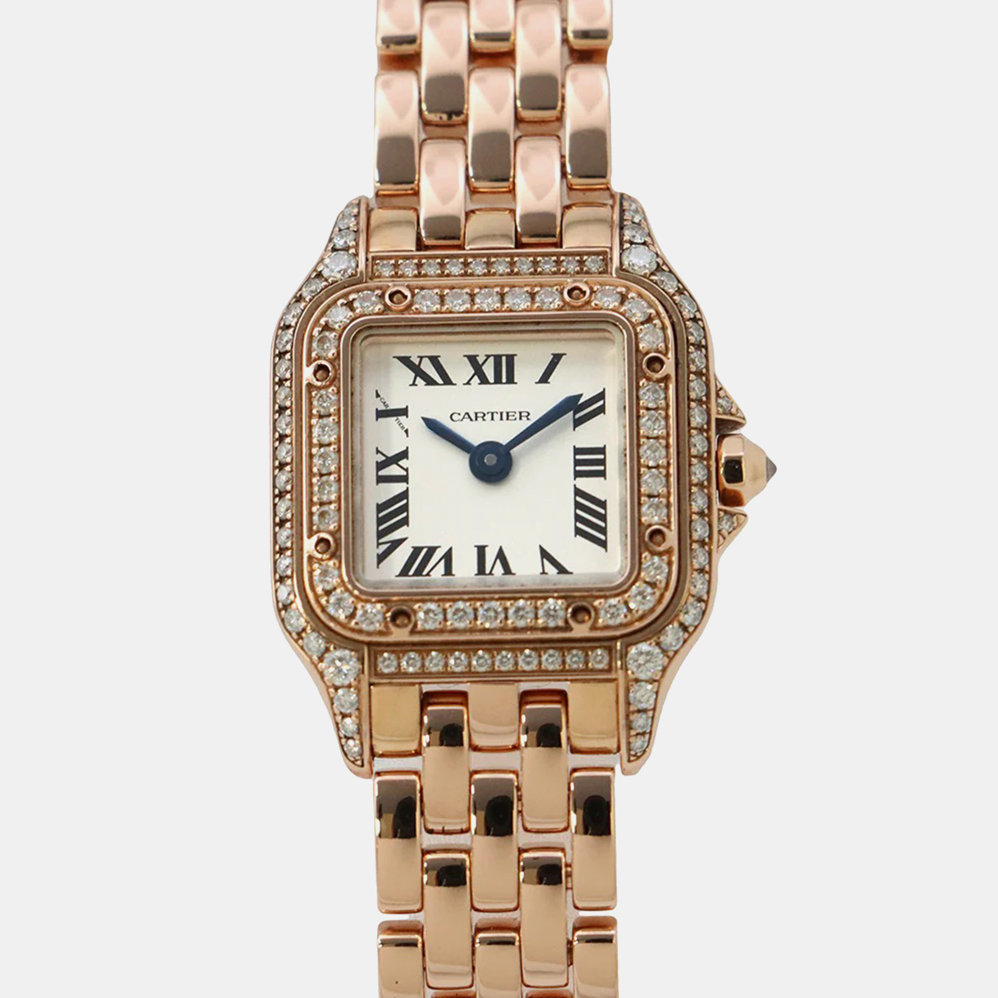 Cartier Silver 18k Rose Gold Panthere De Cartier WJPN0045 Quartz Women's Wristwatch 21 mm
Cartier Silver 18k Rose Gold Panthere De Cartier WJPN0045 Quartz Women's Wristwatch 21 mm