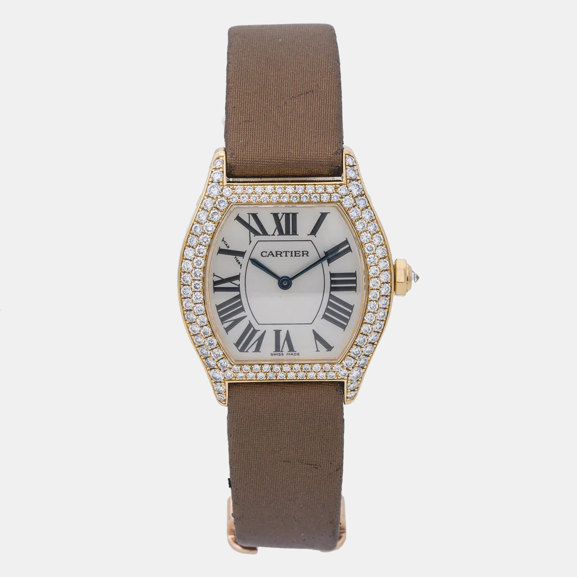 Cartier Tortue WA503751 White Dial 18K Rose Gold Manual Winding Women's Wristwatch 28 mm
Cartier Tortue WA503751 White Dial 18K Rose Gold Manual Winding Women's Wristwatch 28 mm