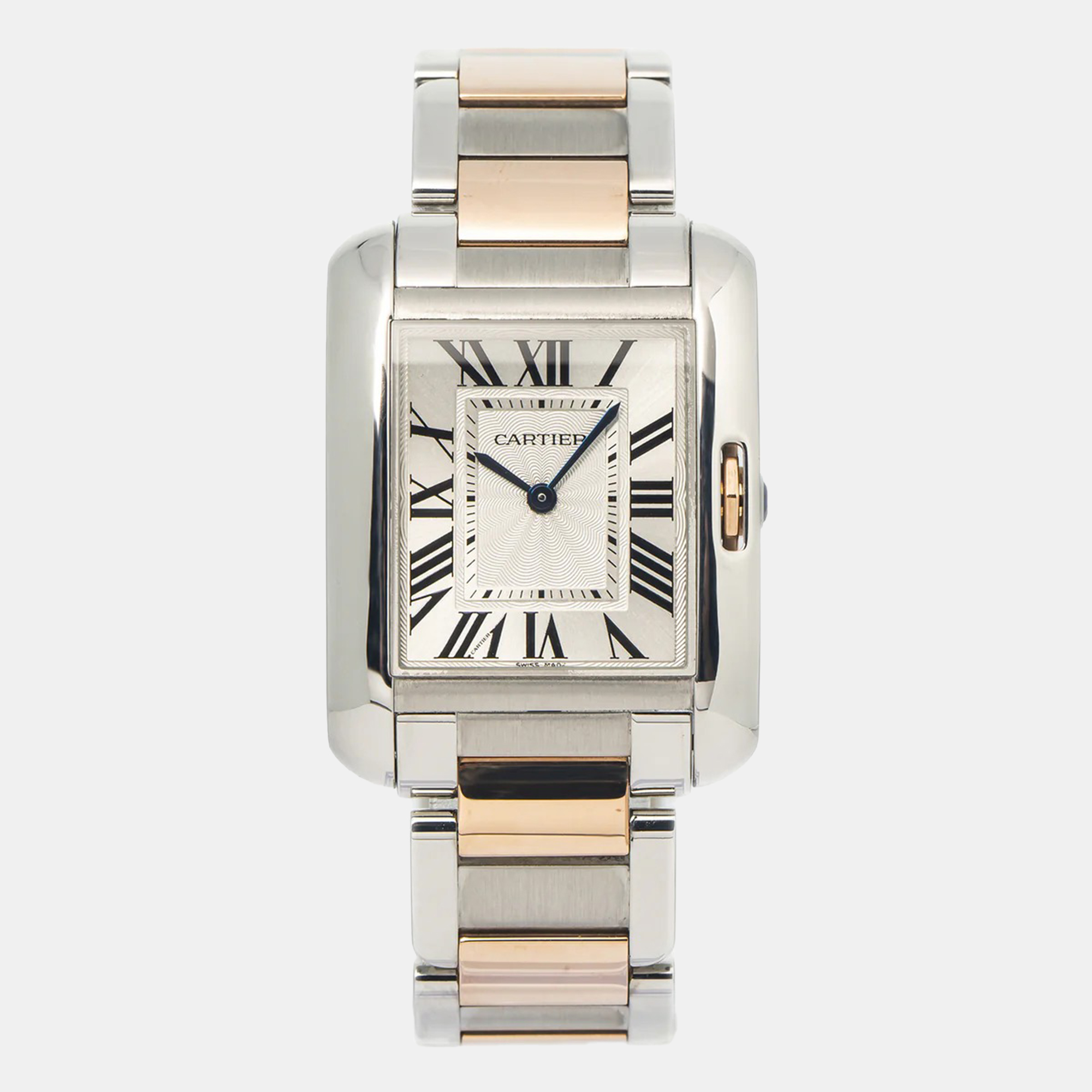Cartier Tank Anglaise 3704 W5310043 Silver Dial 18K Rose Gold Stainless Steel Quartz Women Watch 26 mm
Cartier Tank Anglaise 3704 W5310043 Silver Dial 18K Rose Gold Stainless Steel Quartz Women Watch 26 mm