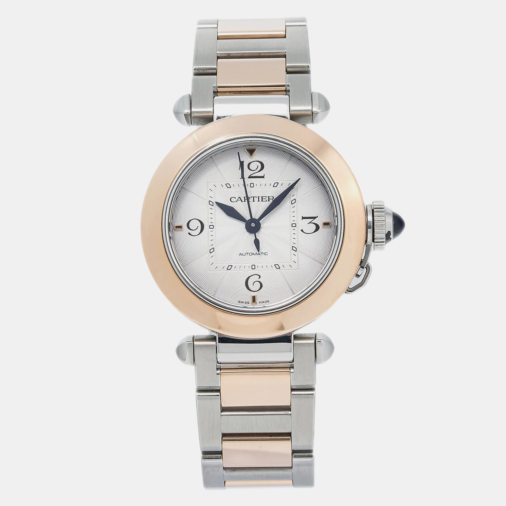 Cartier White 18K Yellow Gold Stainless Steel Pasha W2PA0008 Women's Wristwatch
Cartier White 18K Yellow Gold Stainless Steel Pasha W2PA0008 Women's Wristwatch
