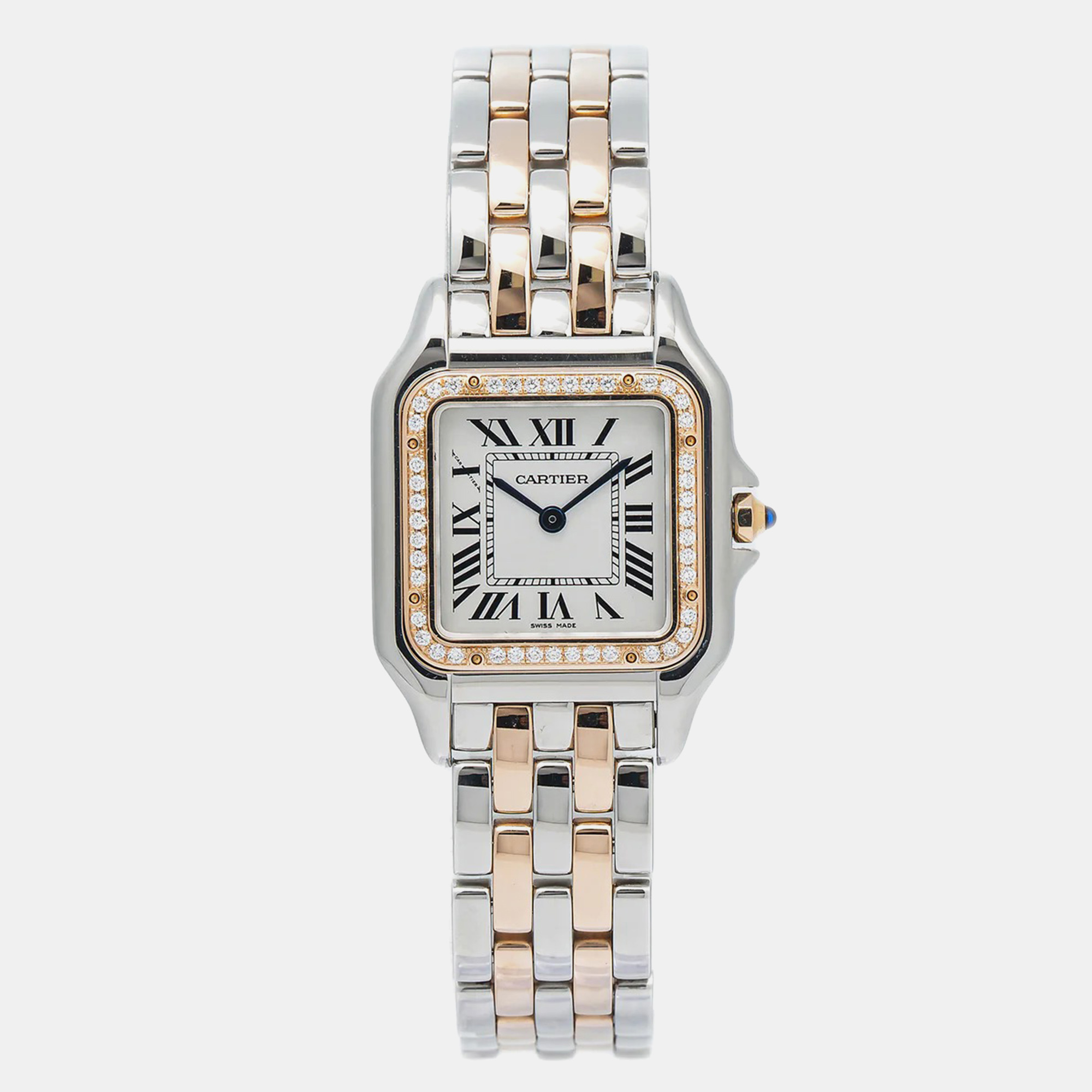 Cartier White 18K Rose Gold Stainless Steel Panthere W3PN0007 Quartz Women's Wristwatch
Cartier White 18K Rose Gold Stainless Steel Panthere W3PN0007 Quartz Women's Wristwatch