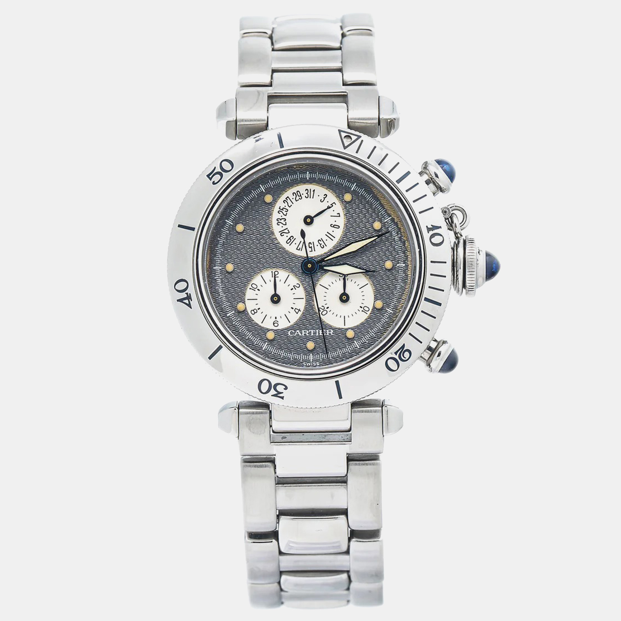 Cartier Grey Stainless Steel Pasha W525395 Quartz Women's Wristwatch
Cartier Grey Stainless Steel Pasha W525395 Quartz Women's Wristwatch