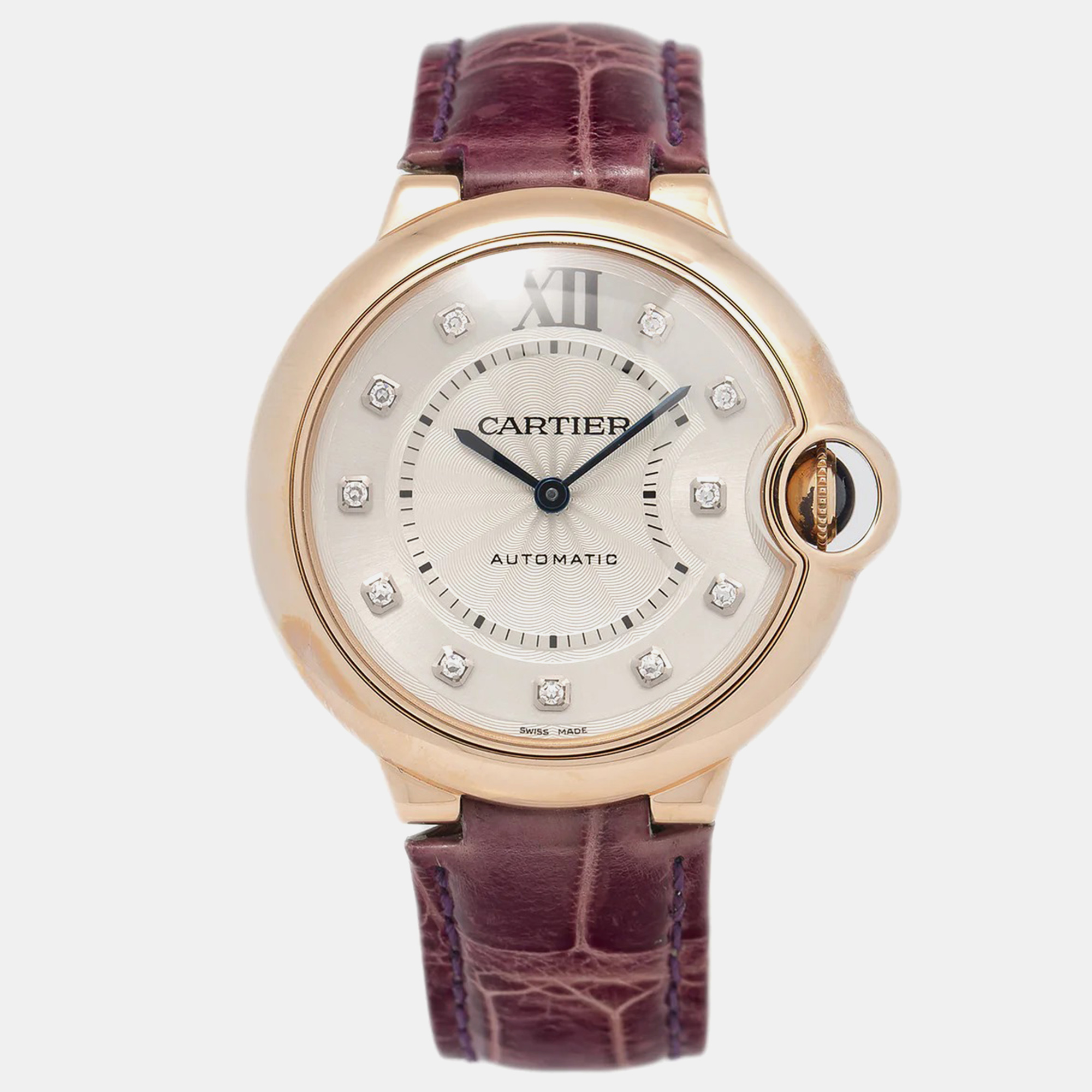 Cartier Cream 18K Rose Gold Ballon Bleu WJBB0010 Automatic Women's Wristwatch
Cartier Cream 18K Rose Gold Ballon Bleu WJBB0010 Automatic Women's Wristwatch