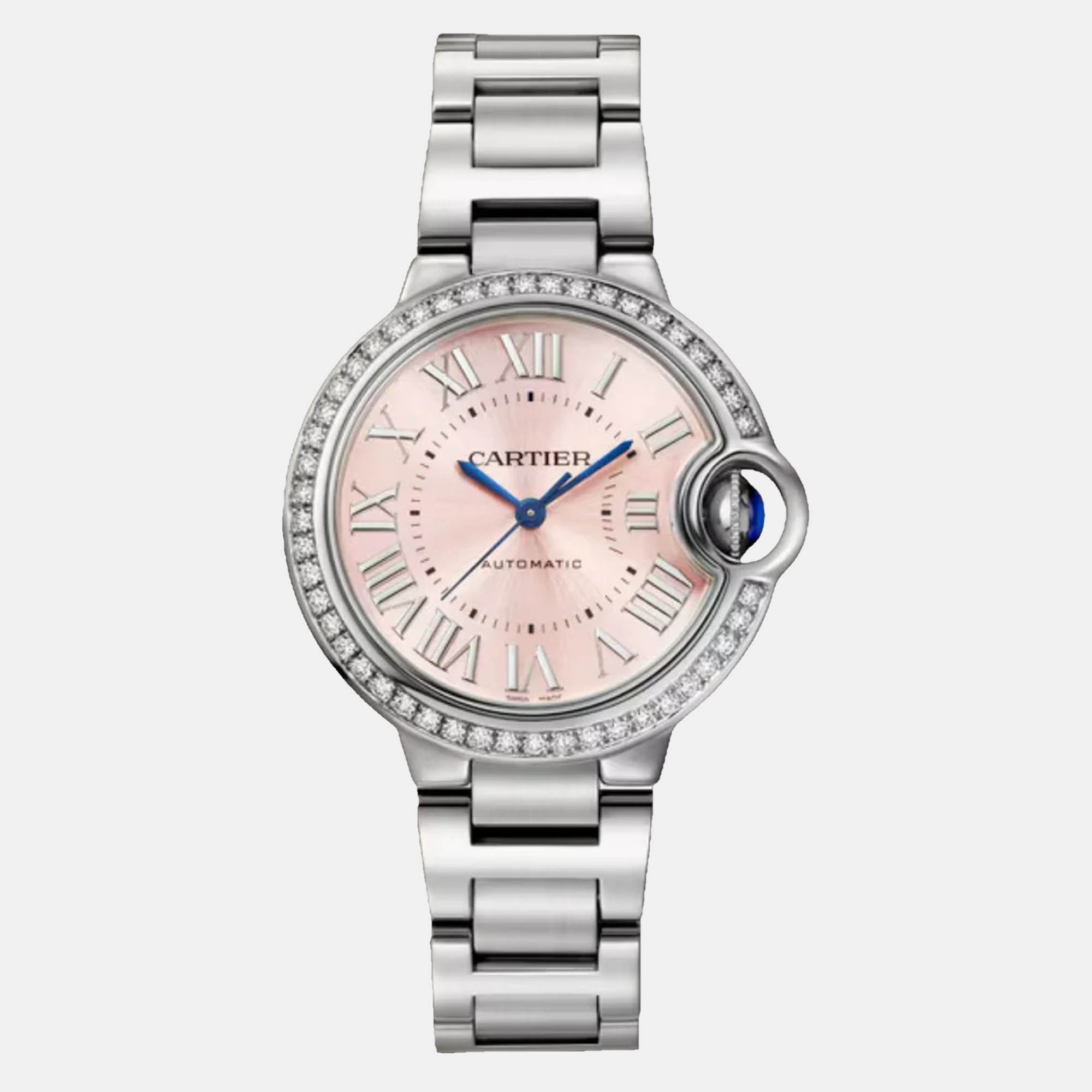Cartier Ballon Bleu W4BB0037 Automatic Pink Stainless Steel Women's Wristwatch 33 mm
Cartier Ballon Bleu W4BB0037 Automatic Pink Stainless Steel Women's Wristwatch 33 mm