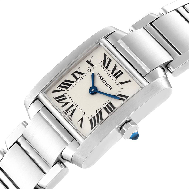 Cartier White Stainless Steel Tank Francaise W51008Q3 Women's Wriswatch, Silver
Cartier White Stainless Steel Tank Francaise W51008Q3 Women's Wriswatch, Silver