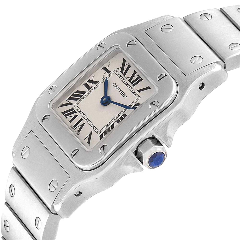 Cartier Silver Stainless Steel Santos Galbee W20056D6 Women's Wristwatch
Cartier Silver Stainless Steel Santos Galbee W20056D6 Women's Wristwatch