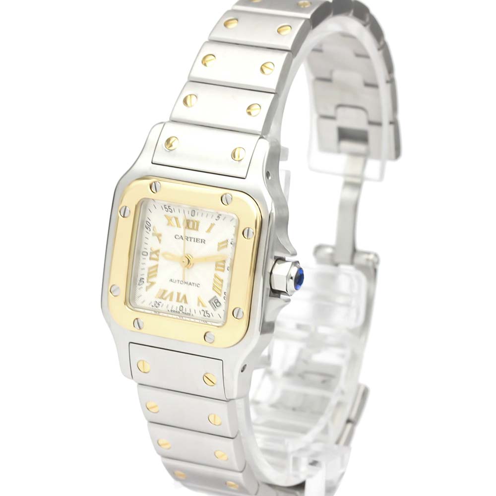 Cartier Silver 18K Yellow Gold And Stainless Steel Santos Galbee W20045C4 Women's Wristwatch 24 MM
Cartier Silver 18K Yellow Gold And Stainless Steel Santos Galbee W20045C4 Women's Wristwatch 24 MM