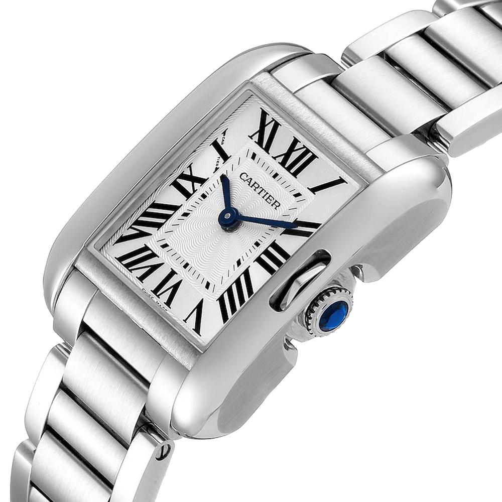 Cartier Silver Stainless Steel Tank Anglaise W5310022 Women's Wristwatch
Cartier Silver Stainless Steel Tank Anglaise W5310022 Women's Wristwatch
