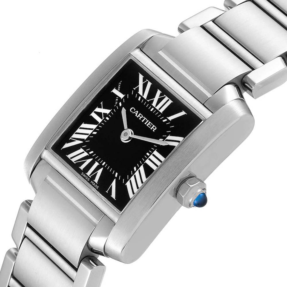 Cartier Black Stainless Steel Tank Francaise W51026Q3 Women's Wristwatch
Cartier Black Stainless Steel Tank Francaise W51026Q3 Women's Wristwatch
