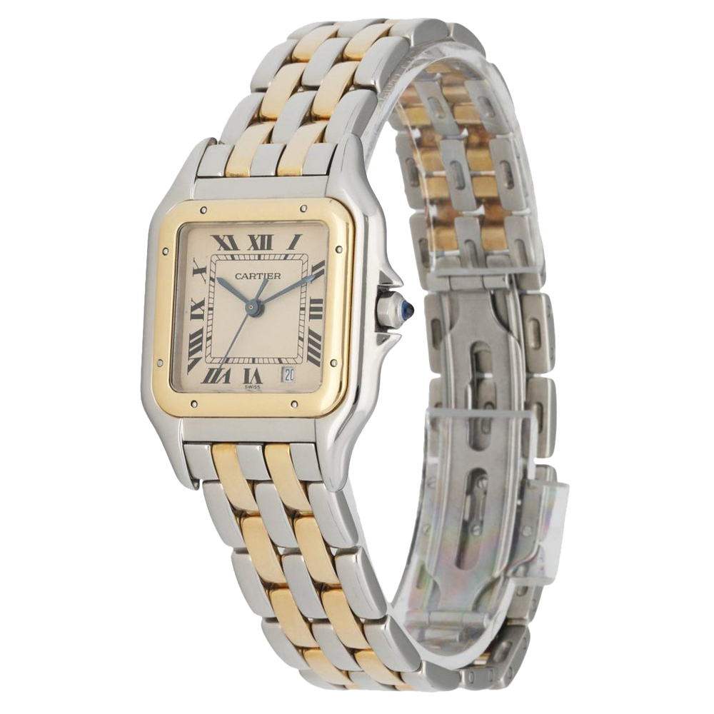 Cartier Silver 18K Yellow Gold And Stainless Steel Panthere 83949 Women's Wristwatch 27 MM
Cartier Silver 18K Yellow Gold And Stainless Steel Panthere 83949 Women's Wristwatch 27 MM