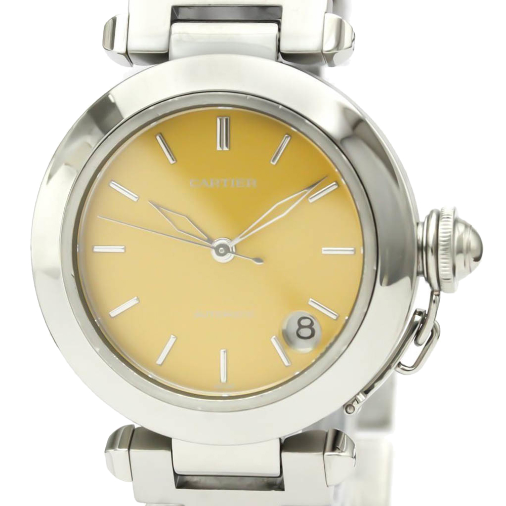 Cartier Orange Stainless Steel Pasha C Automatic Women's Wristwatch 35 MM
Cartier Orange Stainless Steel Pasha C Automatic Women's Wristwatch 35 MM