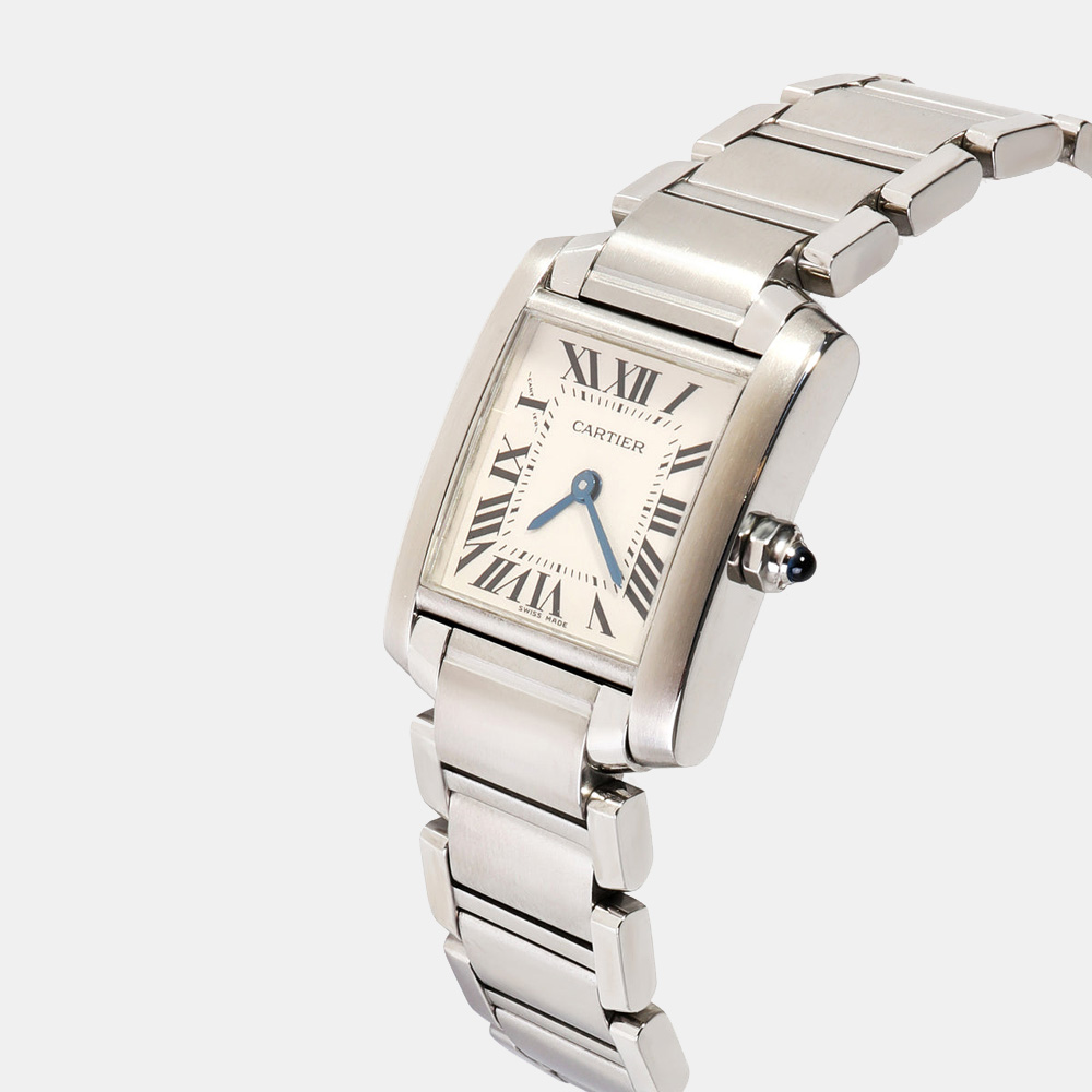 Cartier Silver Stainless Steel Tank Francaise W51008Q3 Women's Wristwatch
Cartier Silver Stainless Steel Tank Francaise W51008Q3 Women's Wristwatch
