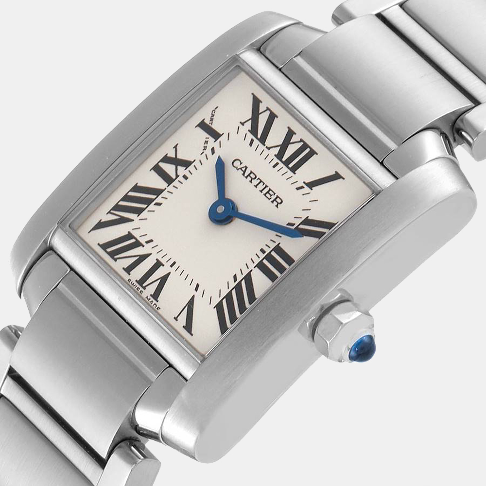Cartier Silver Stainless Steel Tank Francaise W51008Q3 Women's Wristwatch
Cartier Silver Stainless Steel Tank Francaise W51008Q3 Women's Wristwatch