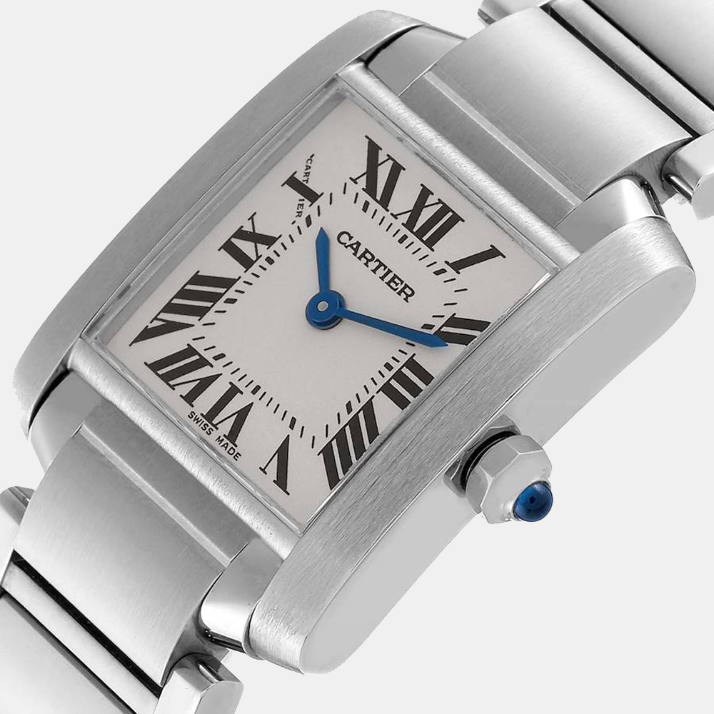 Cartier Silver Stainless Steel Tank Francaise W51008Q3 Women's Wristwatch 20 mm
Cartier Silver Stainless Steel Tank Francaise W51008Q3 Women's Wristwatch 20 mm