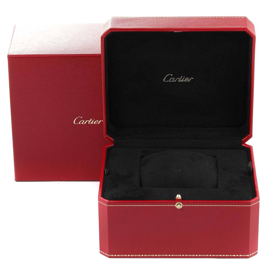 Cartier Silver 18K Rose Gold Tank Anglaise WJTA0007 Women's Wristwatch 23 Mm