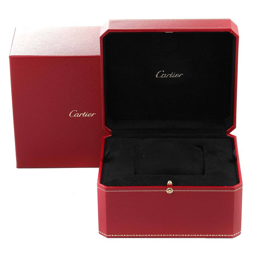 Cartier Silver 18K Rose Gold Santos Demoiselle 2794 Quartz Women's Wristwatch 20 Mm