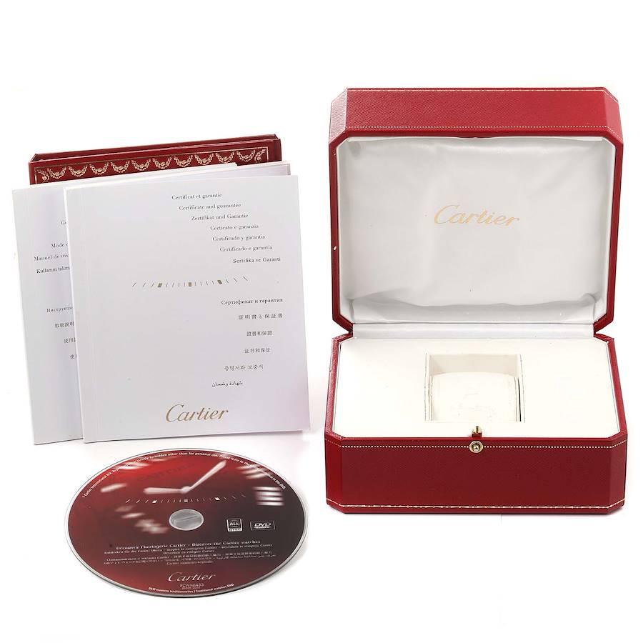 Cartier Silver 18K Rose Gold Ballon Bleu W690054 Manual Winding Women's Wristwatch 46 Mm