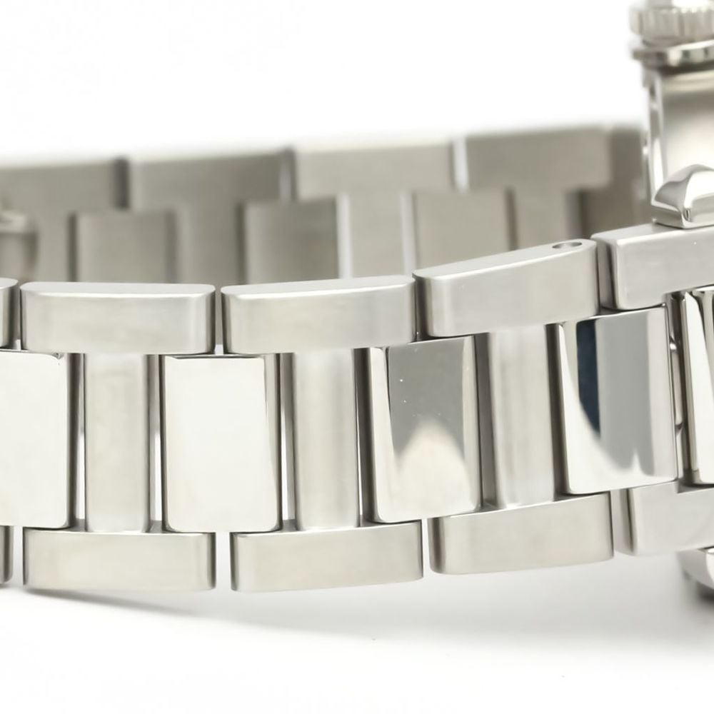 Cartier Silver Stainless Steel Pasha WSPA002 Quartz Women's Wristwatch 30 Mm