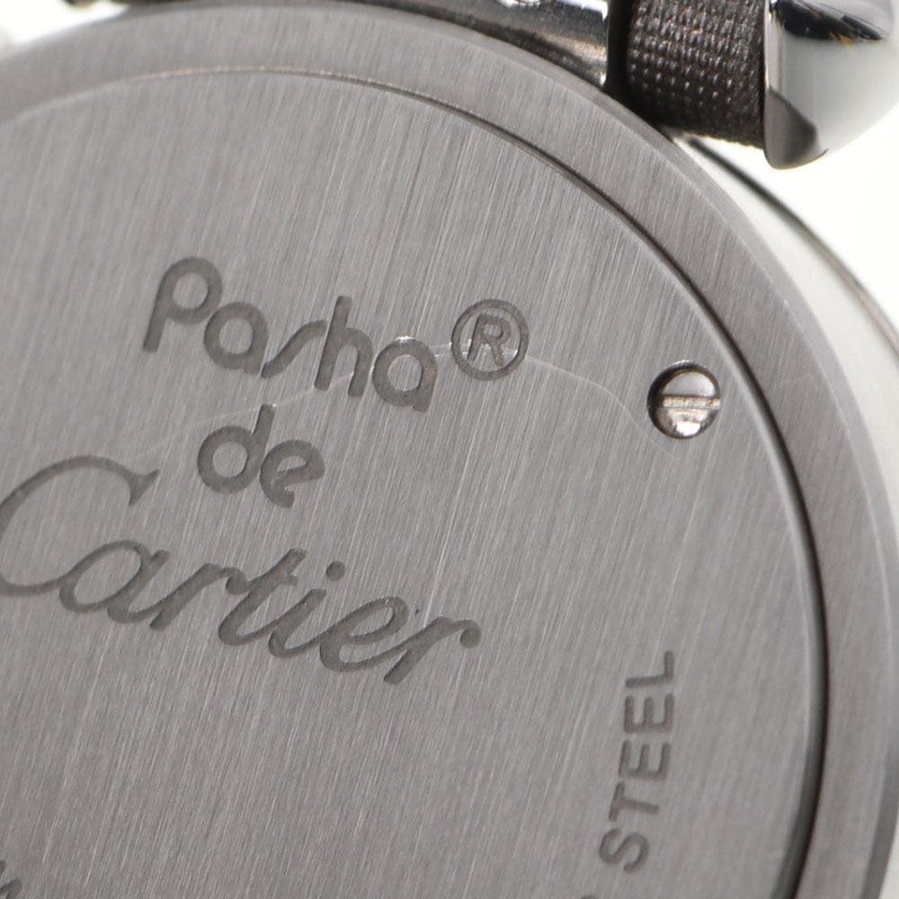 Cartier Silver Stainless Steel Miss Pasha W3140025 Quartz Women's Wristwatch 27 Mm