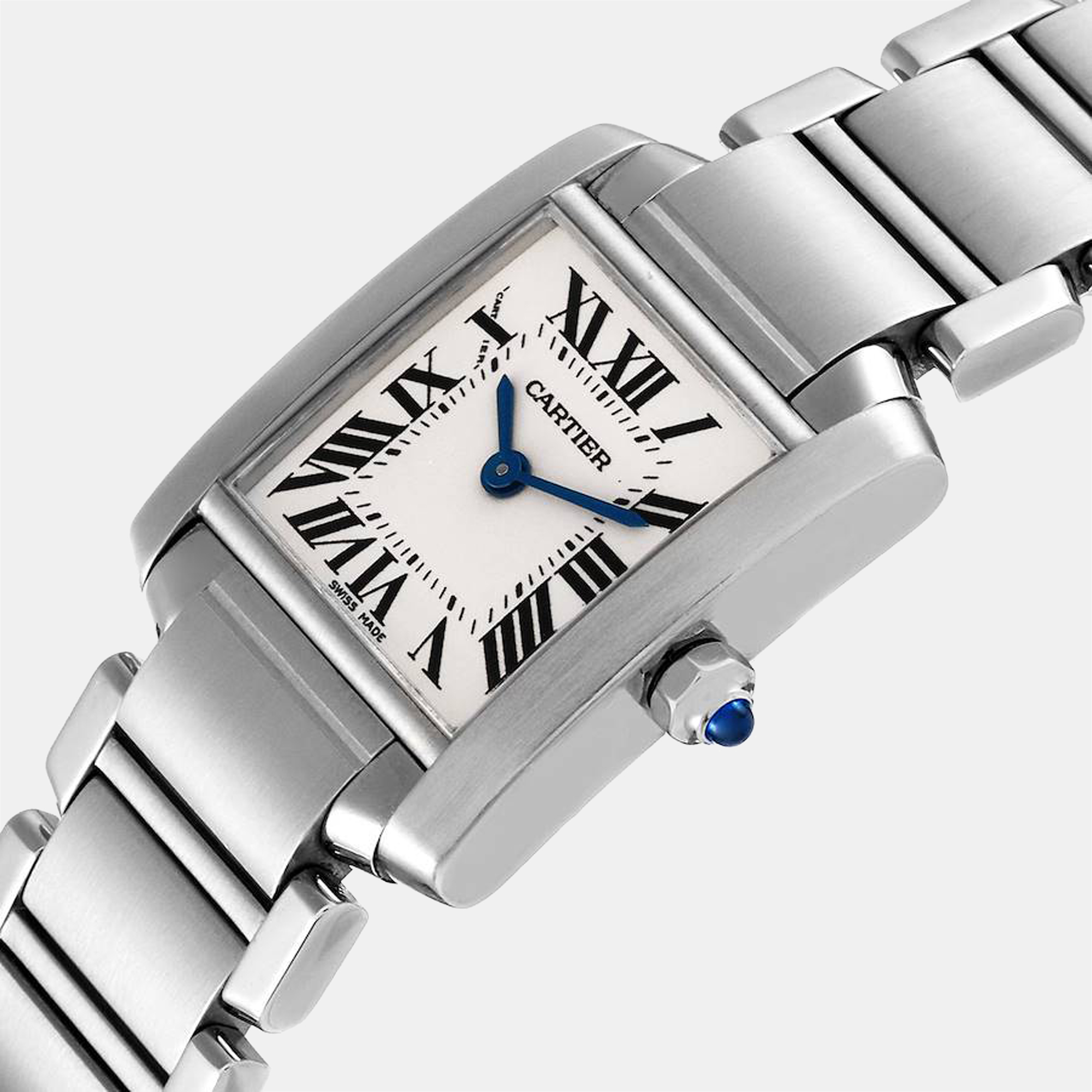 Cartier Silver Stainless Steel Tank Francaise W51008Q3 Quartz Women's Wristwatch 20 mm
Cartier Silver Stainless Steel Tank Francaise W51008Q3 Quartz Women's Wristwatch 20 mm