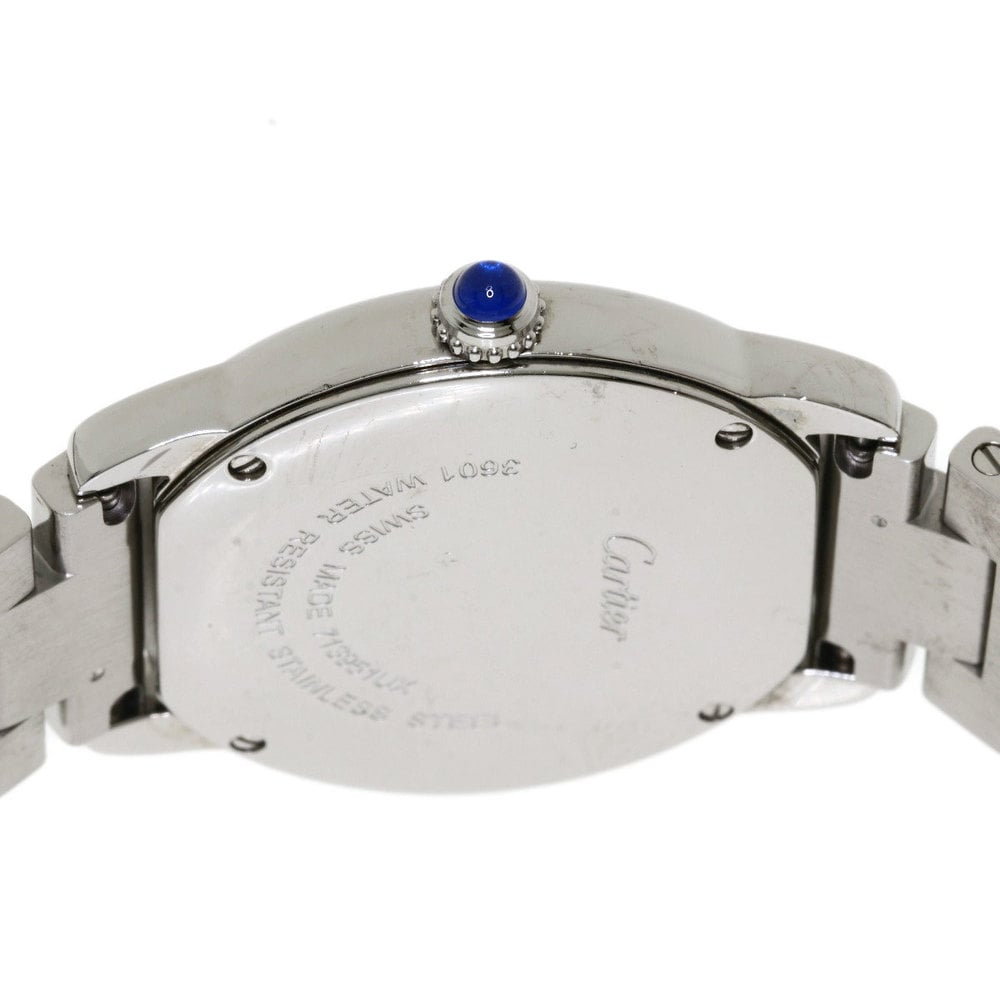 Cartier Silver Stainless Steel Ronde Solo W6701004 Women's Wristwatch 29 Mm