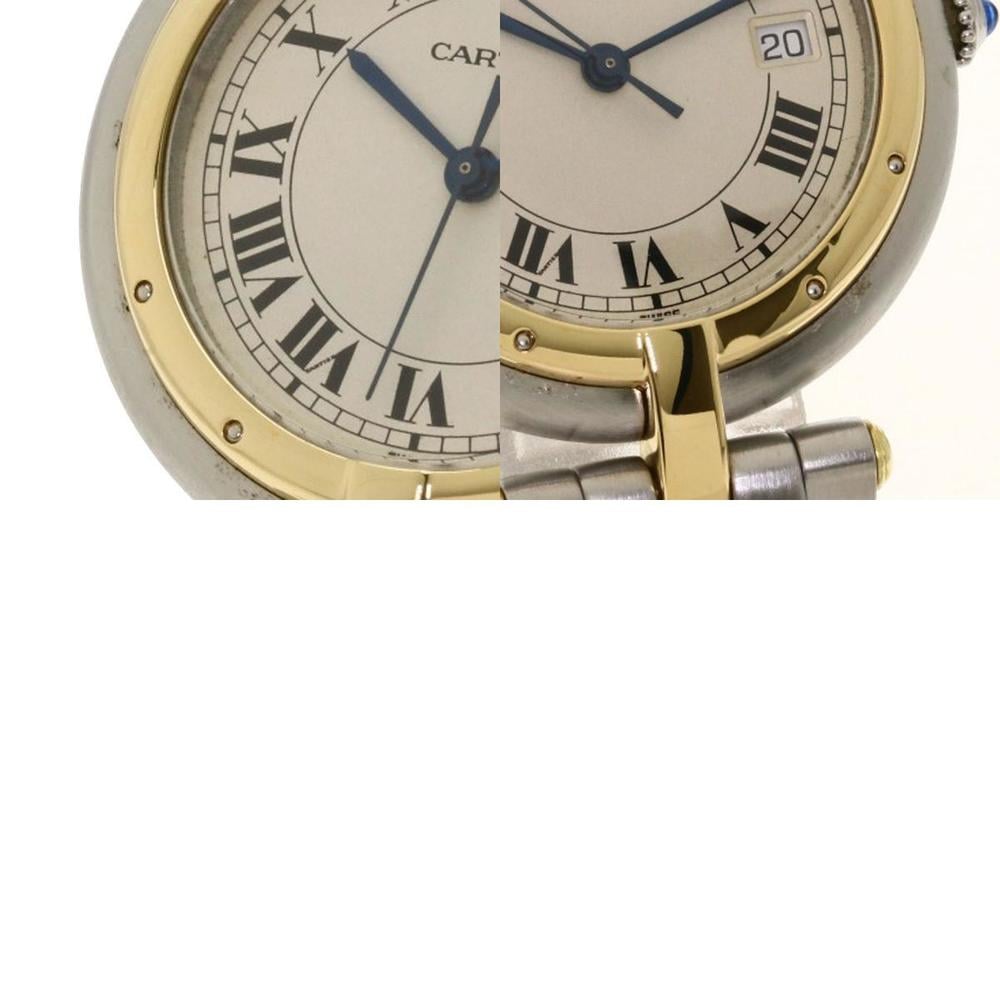 Cartier Silver 18K Yellow Gold And Stainless Steel Panthere Cougar Women's Wristwatch 29.5 Mm