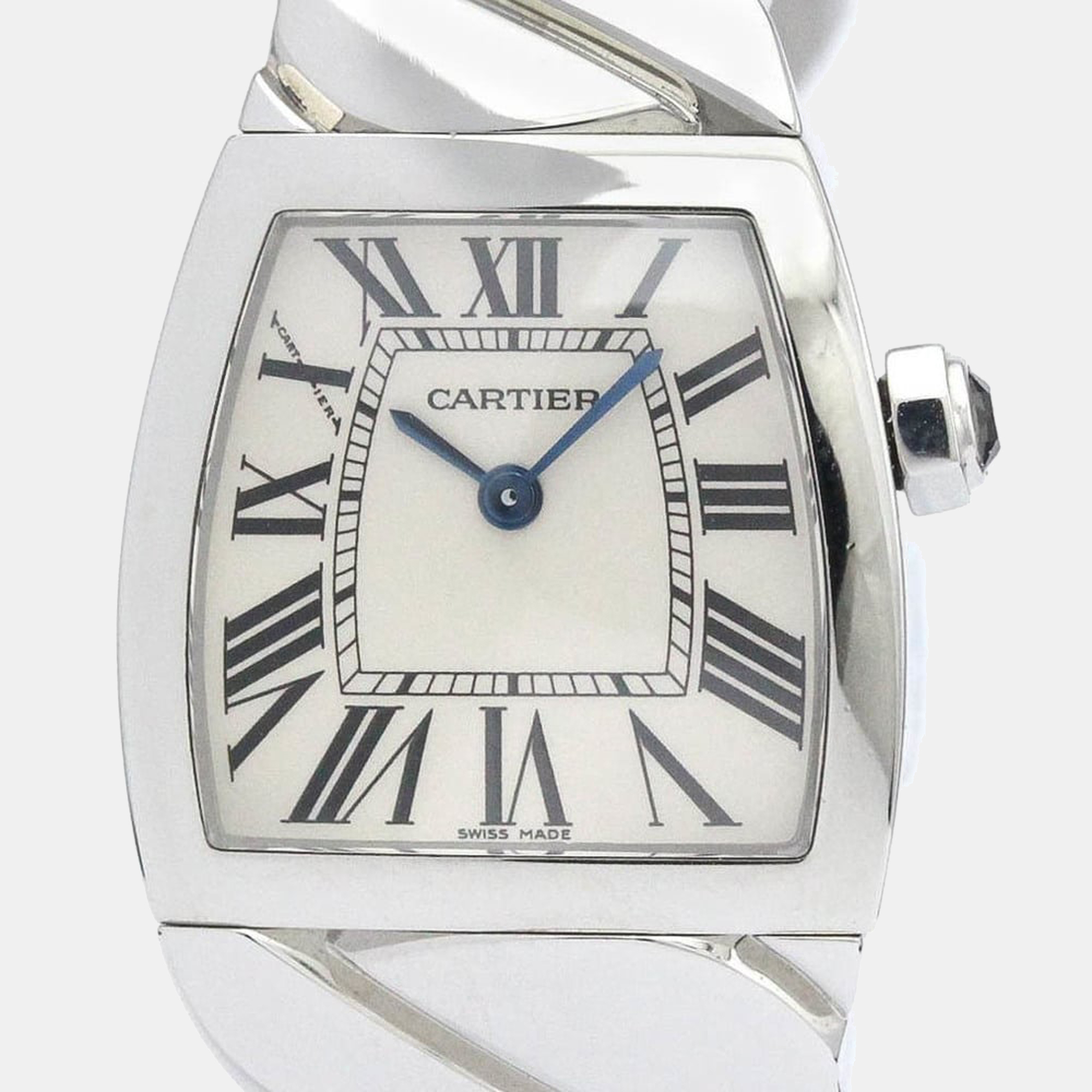 Cartier Silver Stainless Steel La Dona W660012I Women's Wristwatch 22 Mm