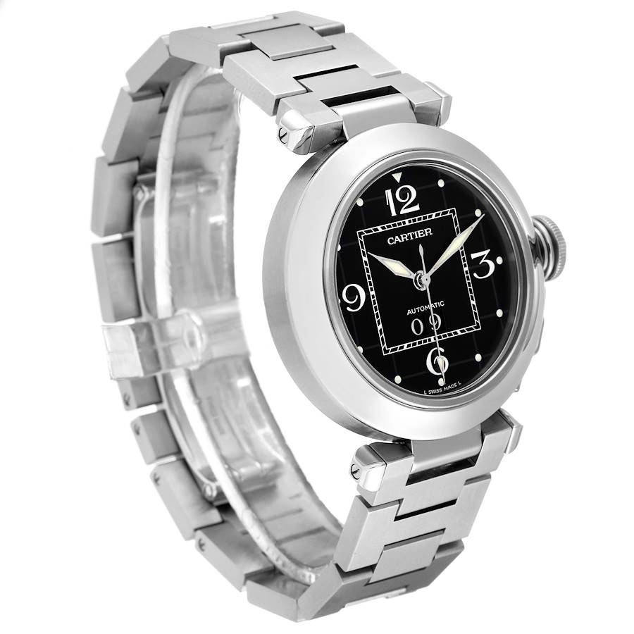 Cartier Pasha C Midsize Black Dial Automatic Ladies Watch W31053M7