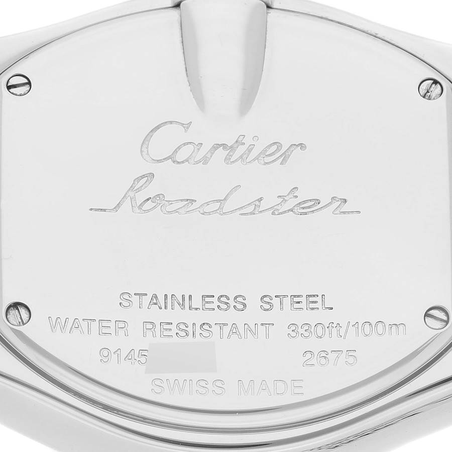 Cartier Roadster Mother Of Pearl Dial Steel Ladies Watch W6206006