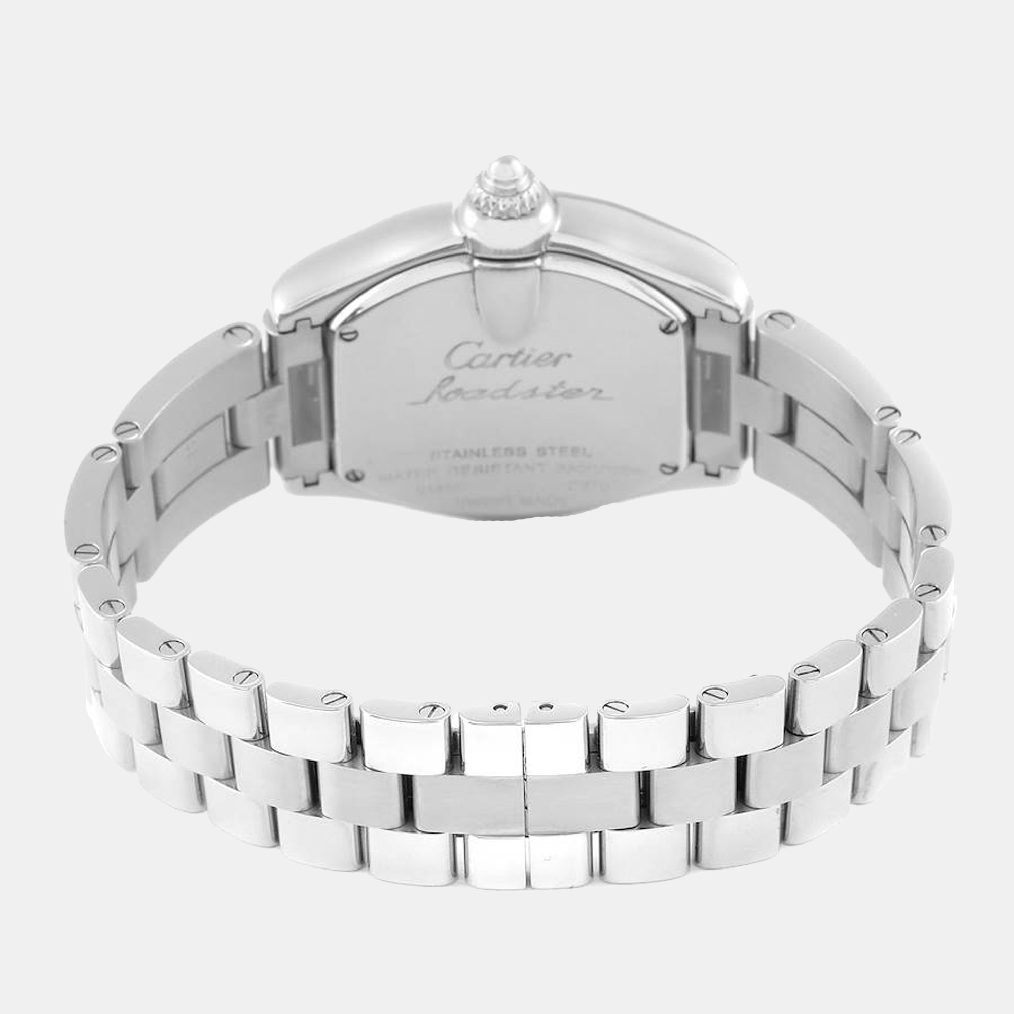 Cartier Roadster Mother Of Pearl Dial Steel Ladies Watch W6206006