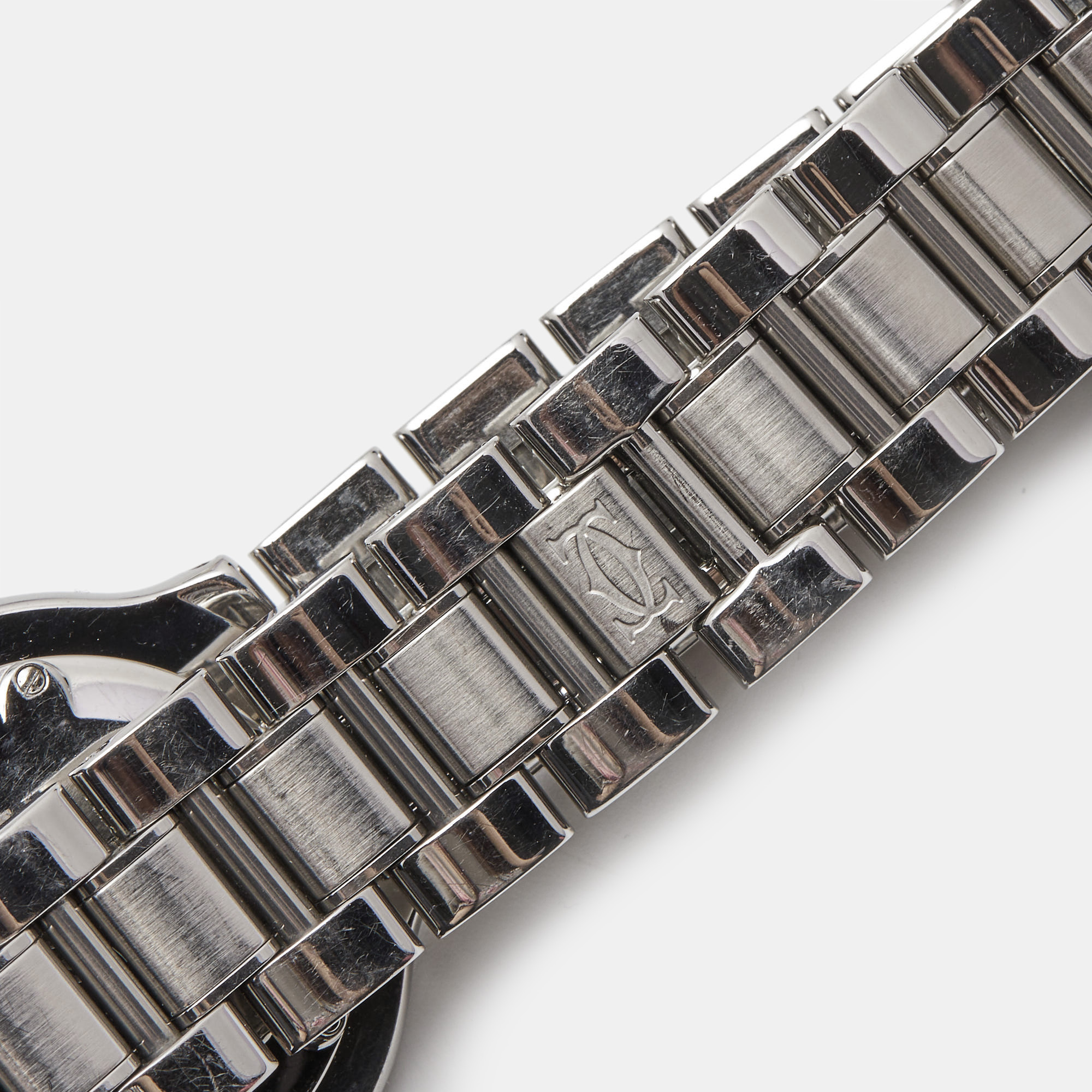 Cartier Silver Grey Stainless Steel Must De Cartier 21 1330 Women's Wristwatch 31 Mm