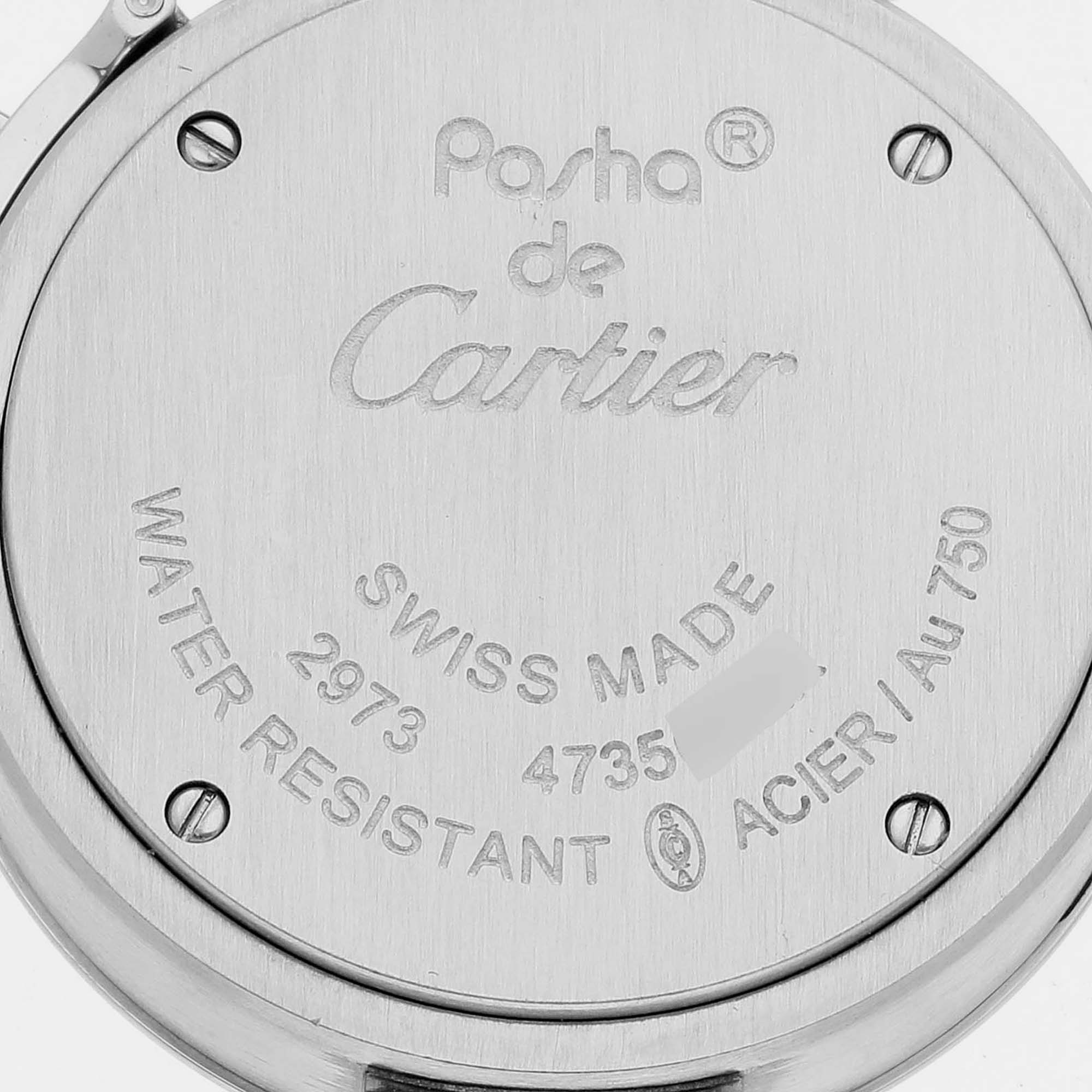 Cartier Miss Pasha Steel Rose Gold Diamond Dial Ladies Watch WJ124020 27 Mm