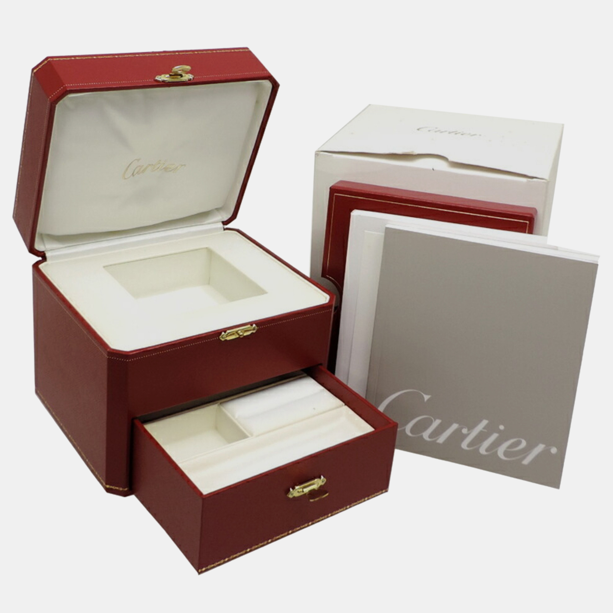 Cartier Silver Diamond 18k White Gold La Dona WE600351 Quartz Women's Wristwatch 20 Mm