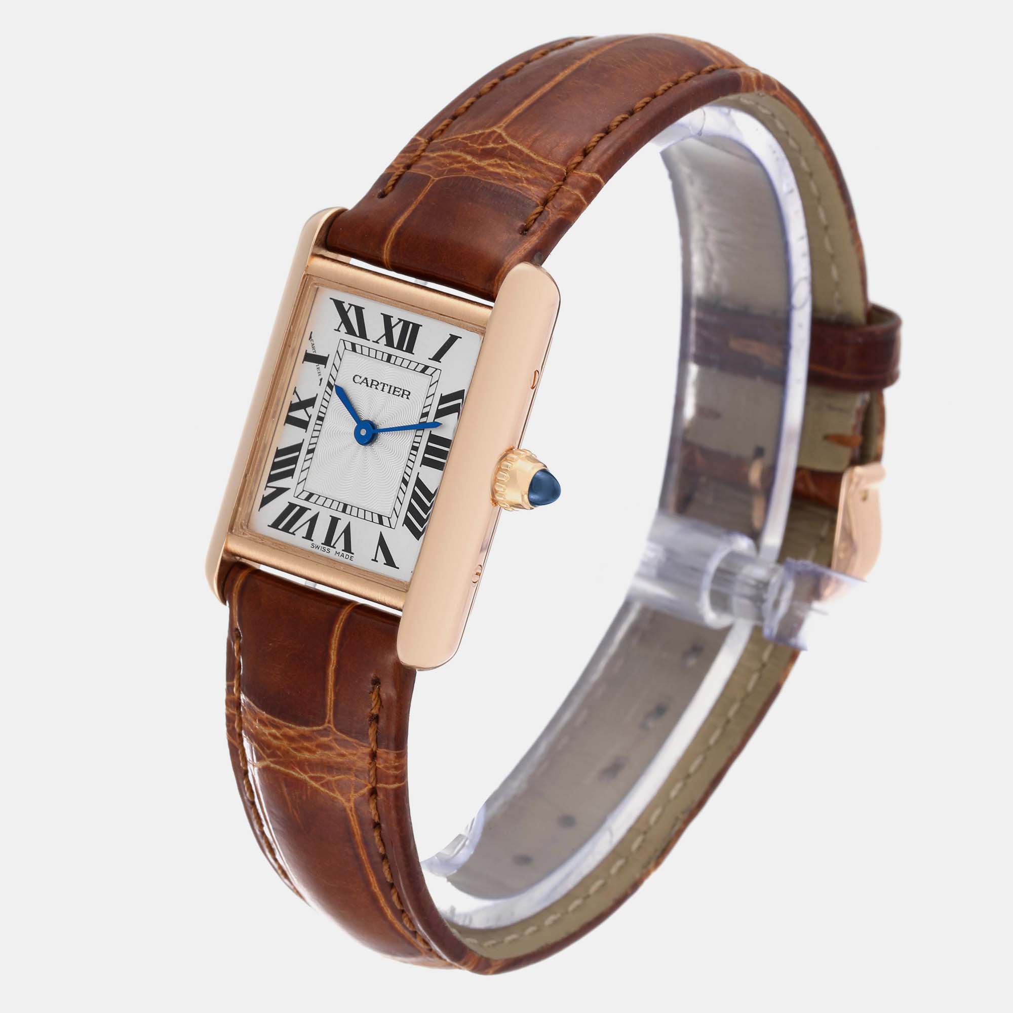 Cartier Tank Louis Rose Gold Mechanical Ladies Watch WGTA0010 29.5 X 22 Mm