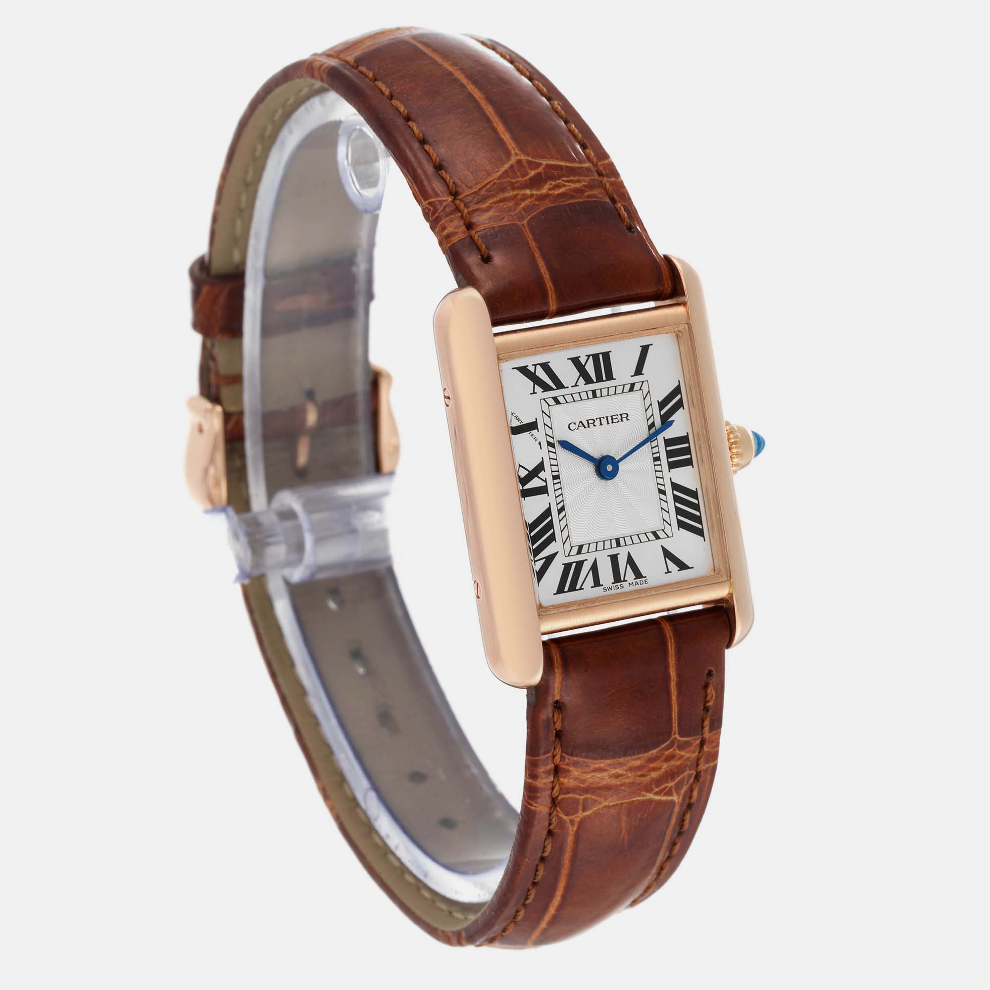 Cartier Tank Louis Rose Gold Mechanical Ladies Watch WGTA0010 29.5 X 22 Mm