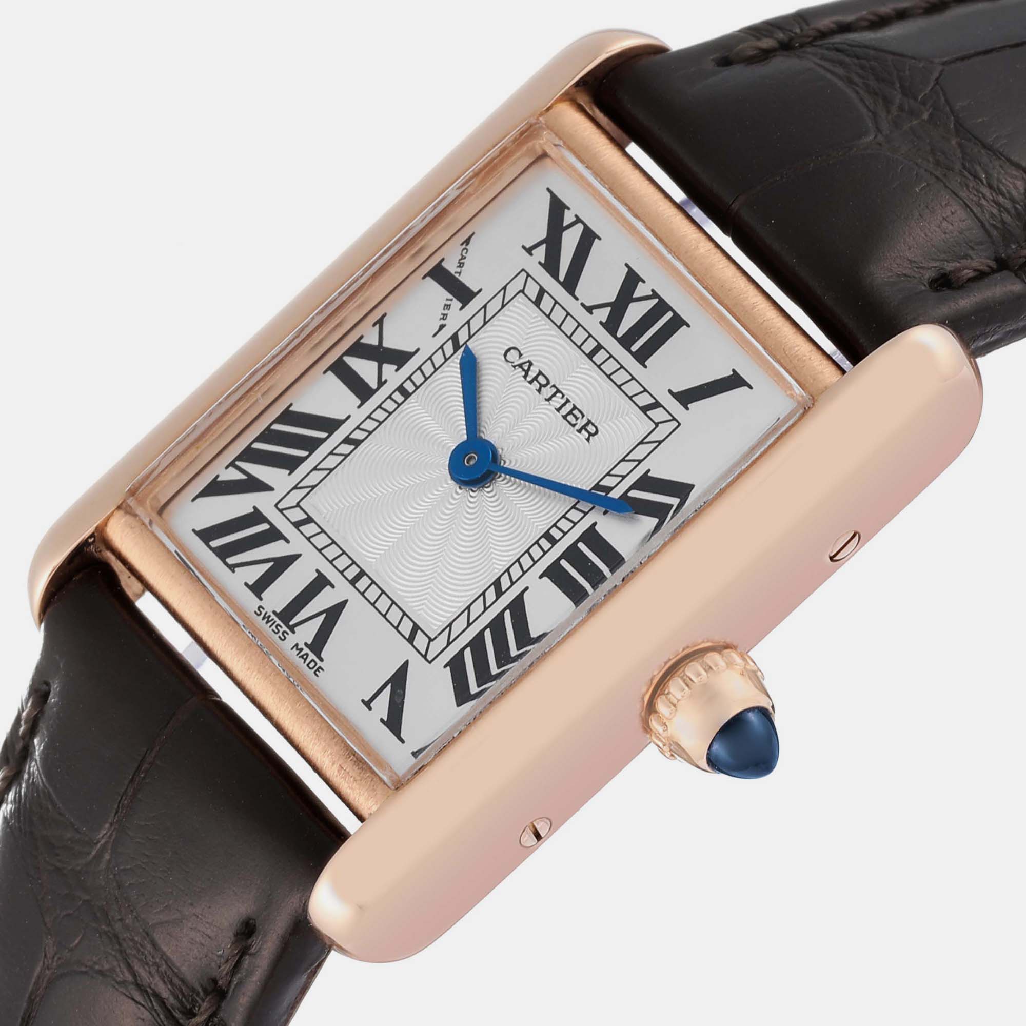 Cartier Tank Louis Rose Gold Mechanical Ladies Watch WGTA0010 29.5 x 22.0 mm, Silver
Cartier Tank Louis Rose Gold Mechanical Ladies Watch WGTA0010 29.5 x 22.0 mm, Silver