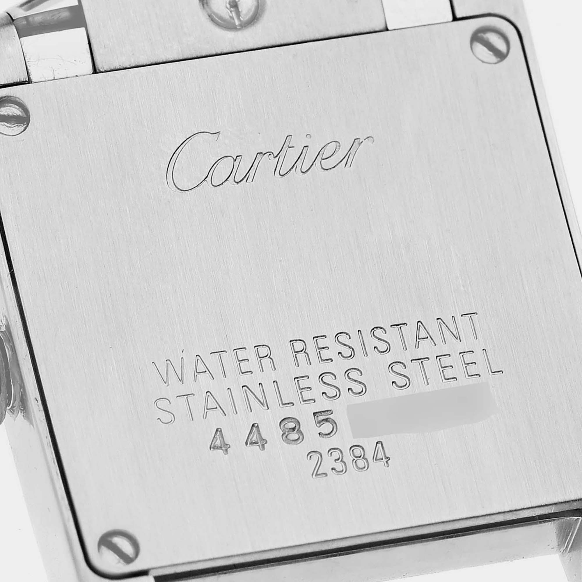 Cartier Tank Francaise Black Dial Steel Ladies Watch W51026Q3 20.0 Mm X 25.0 Mm