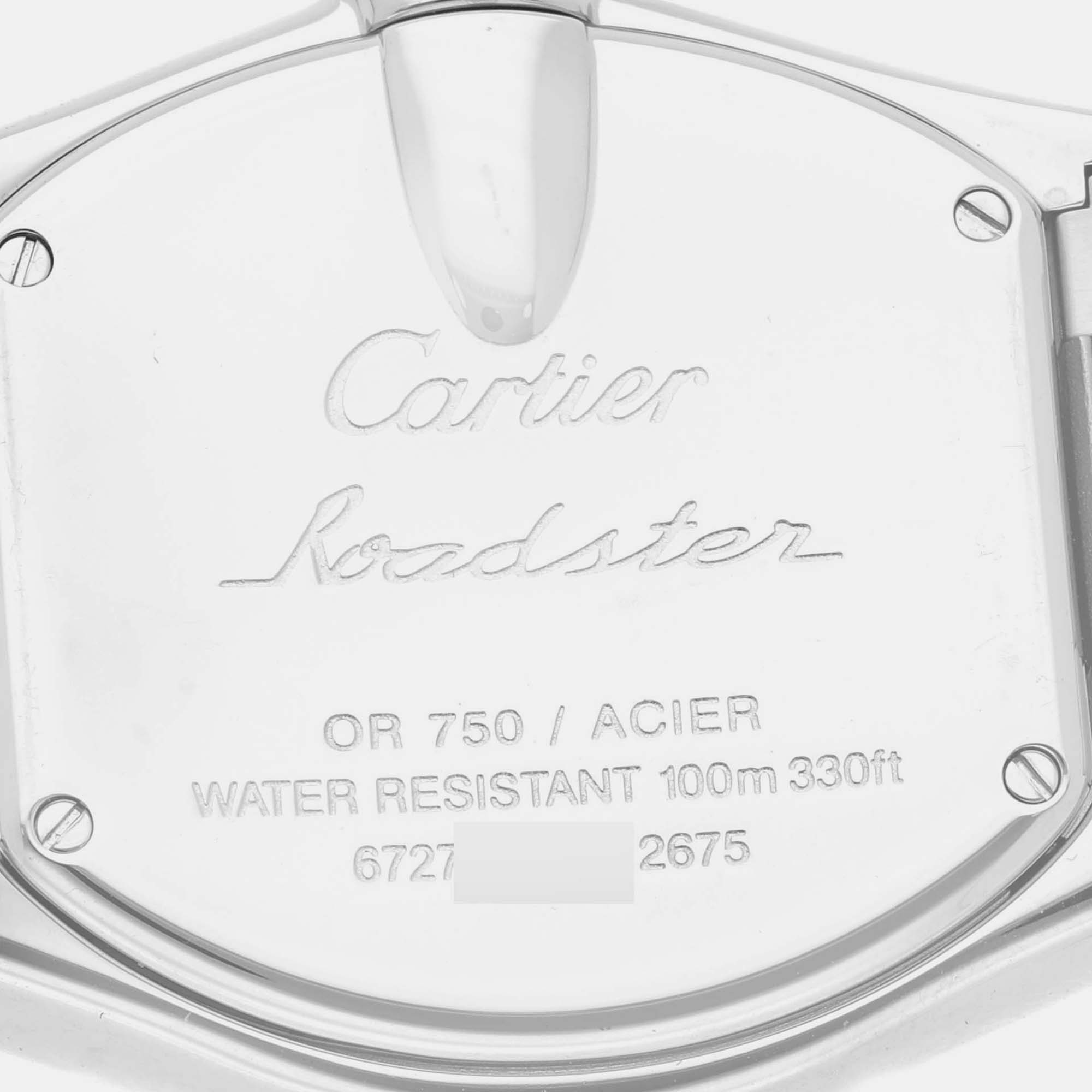 Cartier Roadster Steel Yellow Gold Ladies Watch W62026Y4 36 Mm X 30 Mm