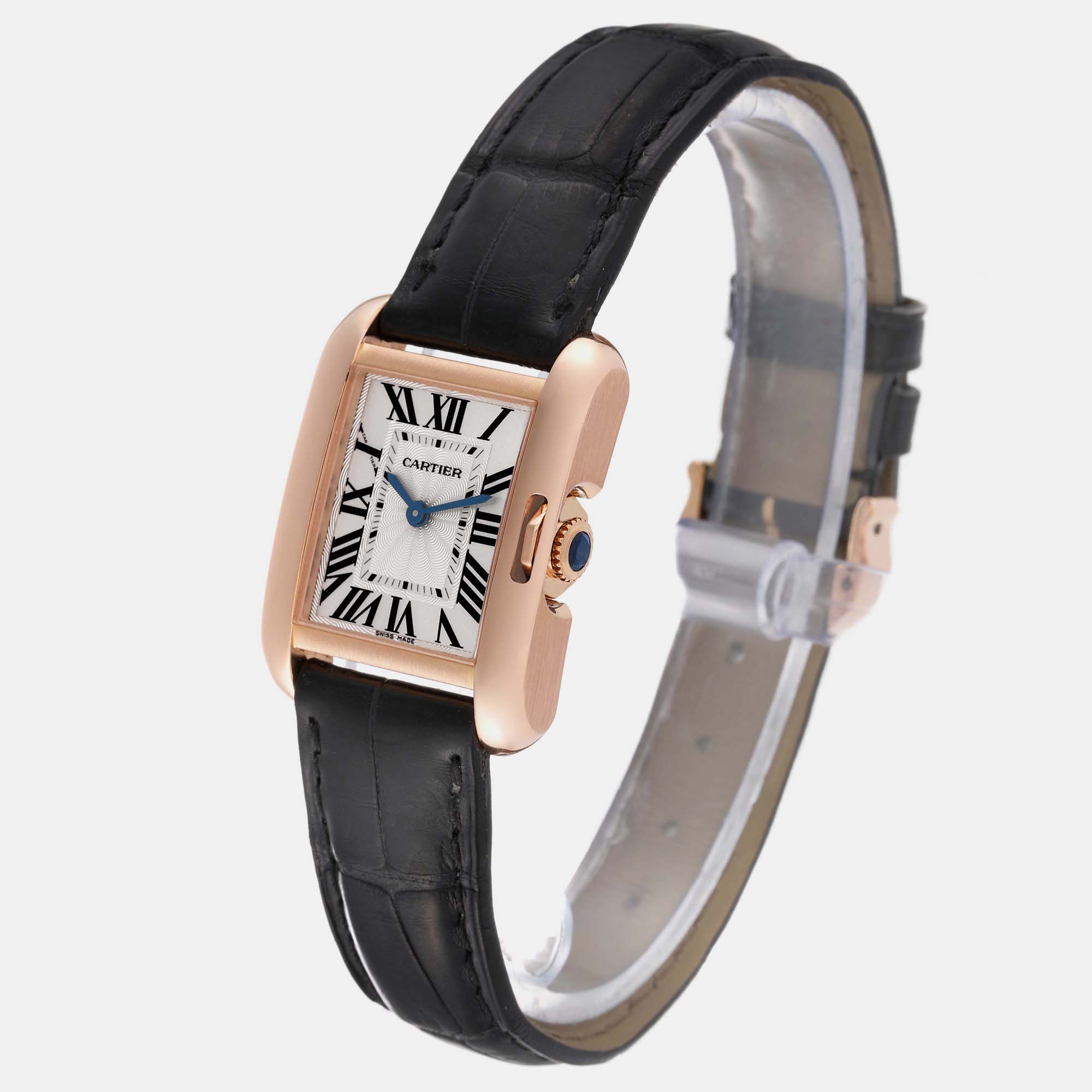 Cartier Tank Anglaise Rose Gold Small Ladies Watch W5310027 30 Mm X 23 Mm