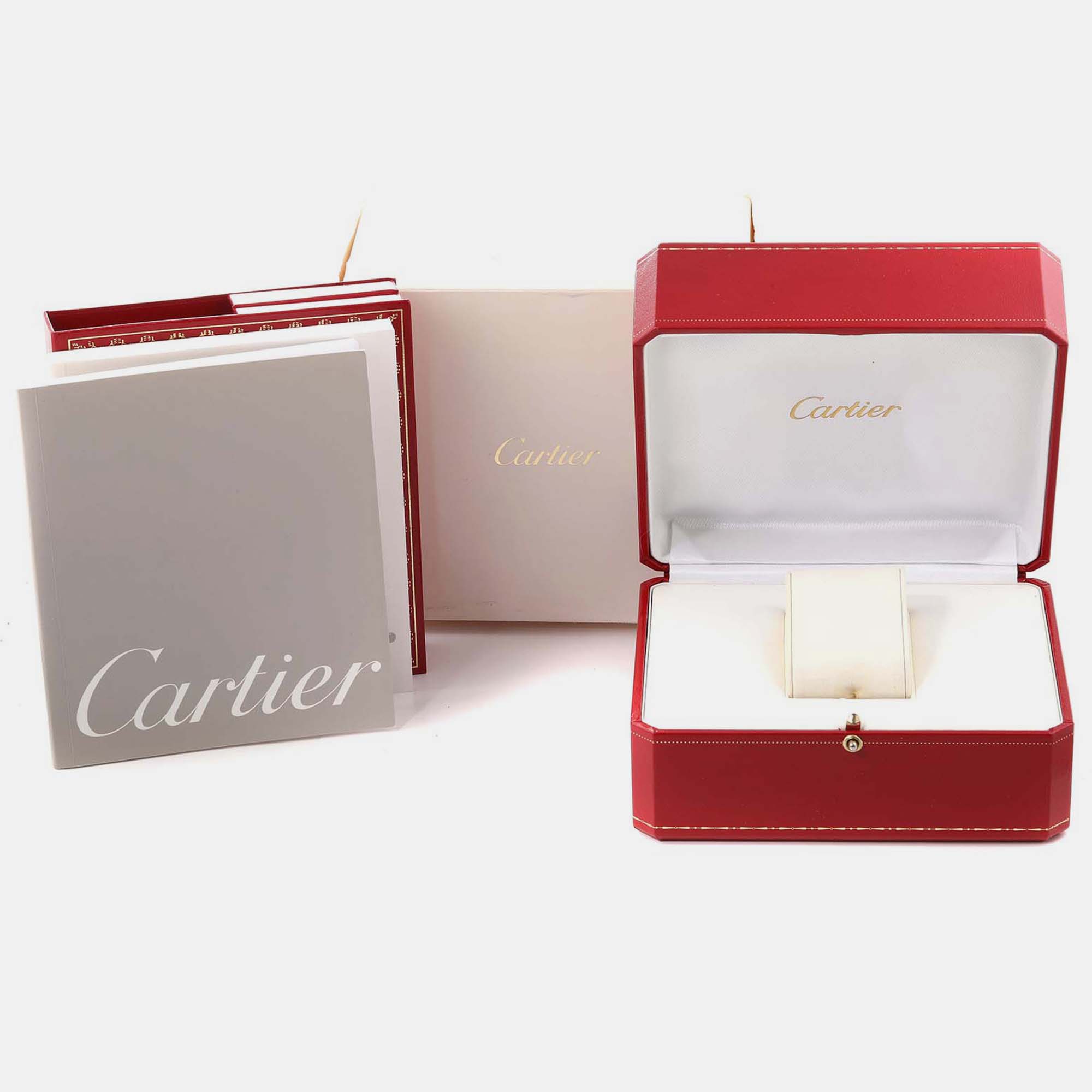 Cartier Panthere Medium Steel Rose Gold Diamond Ladies Watch W3PN0007 29 Mm X 37 Mm