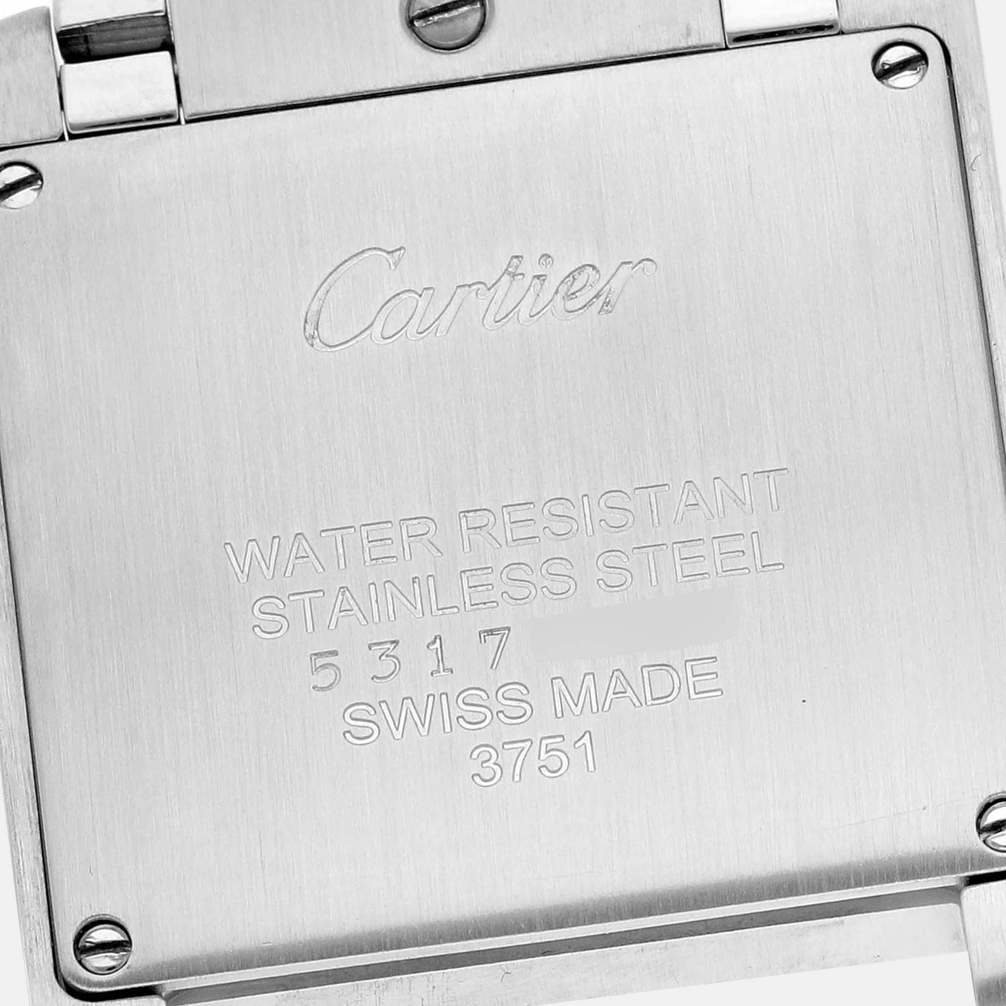 Cartier Tank Francaise Midsize Diamond Steel Rose Gold Ladies Watch WE110005 25 X 30 Mm