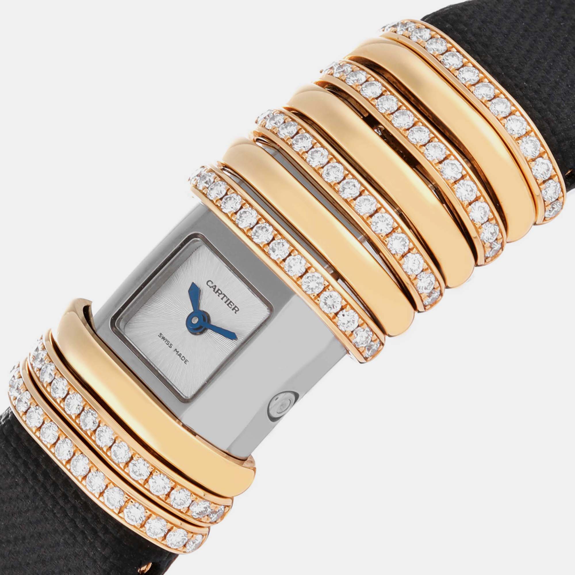 Cartier Declaration Yellow Gold Titanium Diamond Ladies Watch WT000150, Silver
Cartier Declaration Yellow Gold Titanium Diamond Ladies Watch WT000150, Silver