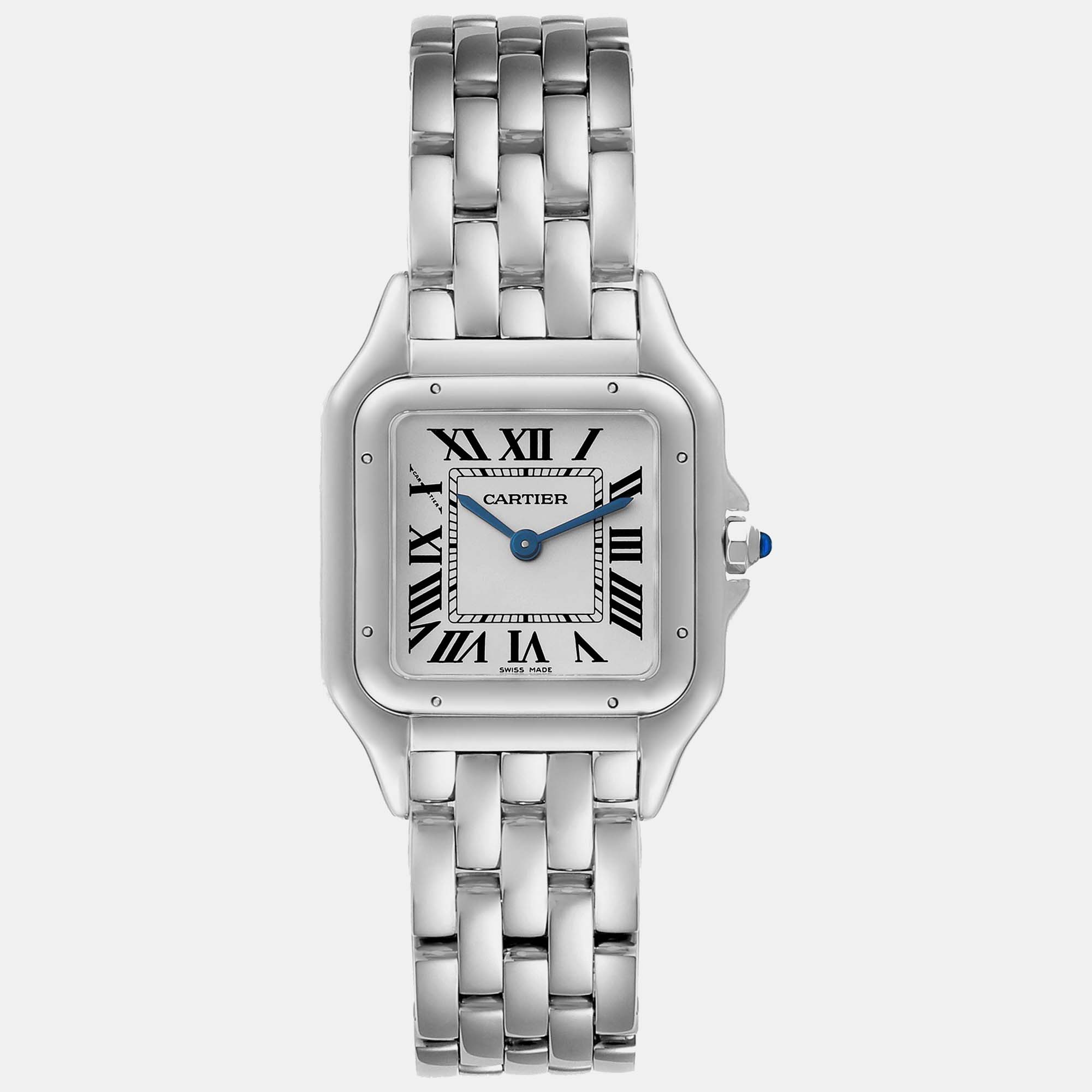 Cartier panthere midsize steel ladies watch 27 mm